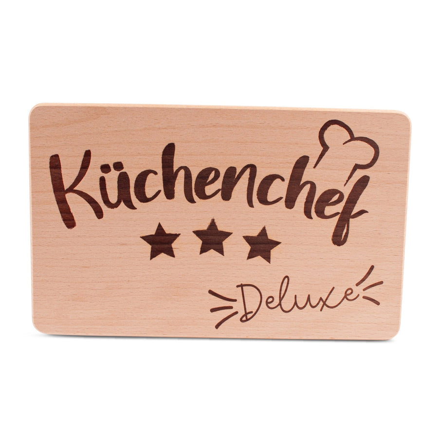 Schneidebrett "Küchenchef Deluxe" - meinherzschlag.de