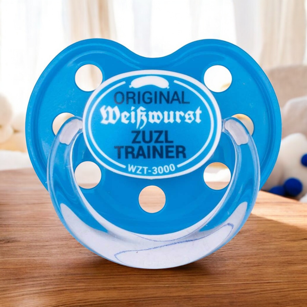 Dizzl "Weisswurst Zuzl Trainer" blau