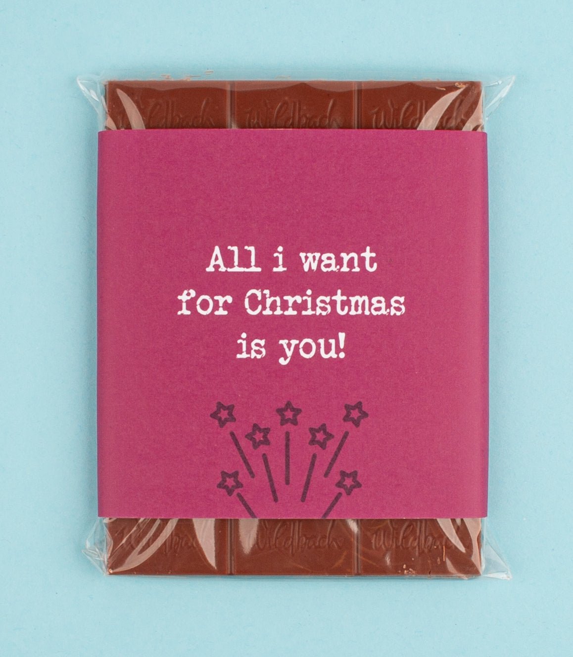 Schokolade "All i want for Christmas is you!" - meinherzschlag.de