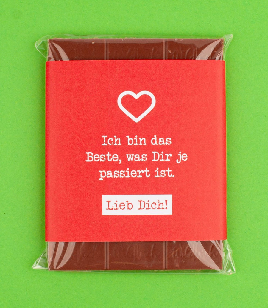 Schokolade "Ich bin das Beste" - meinherzschlag.de