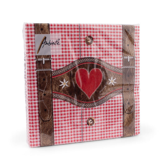 Serviette "Lederhose" (20 Stück) - meinherzschlag.de