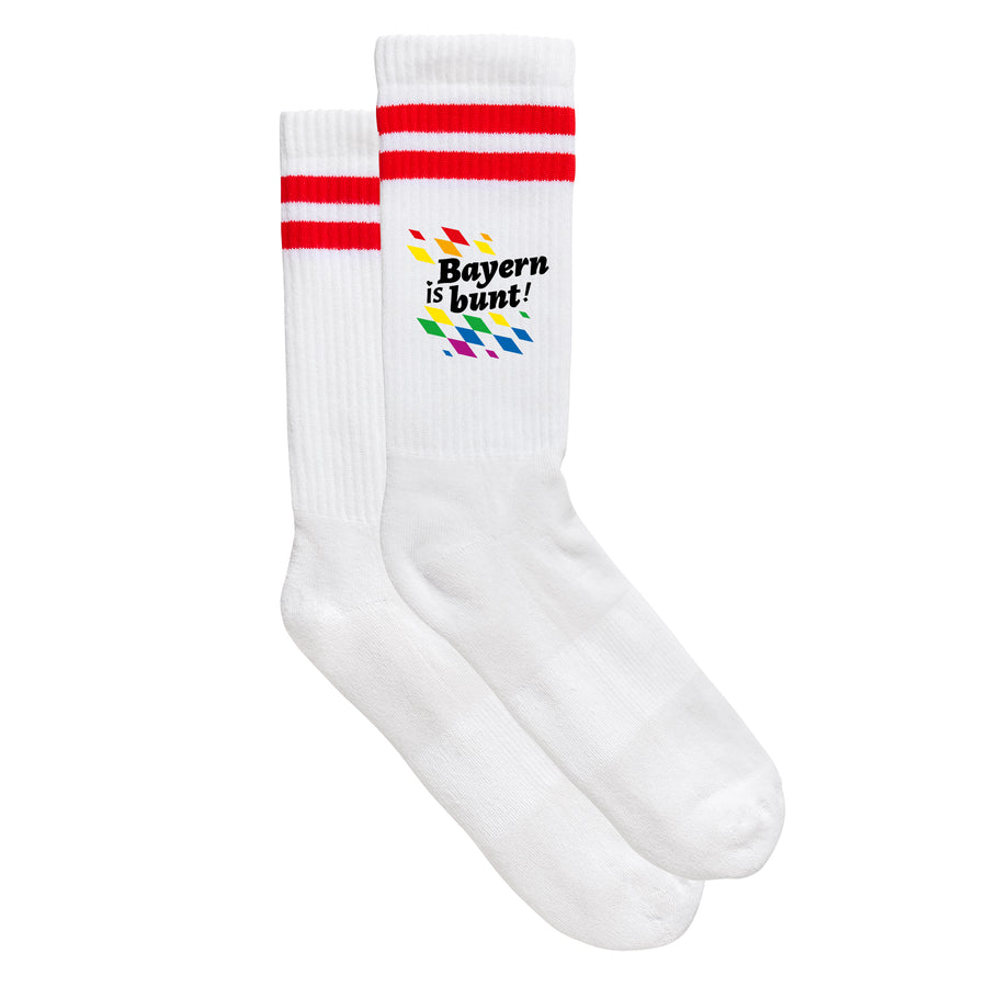 Sportsocken "Bayern is bunt!" - meinherzschlag.de