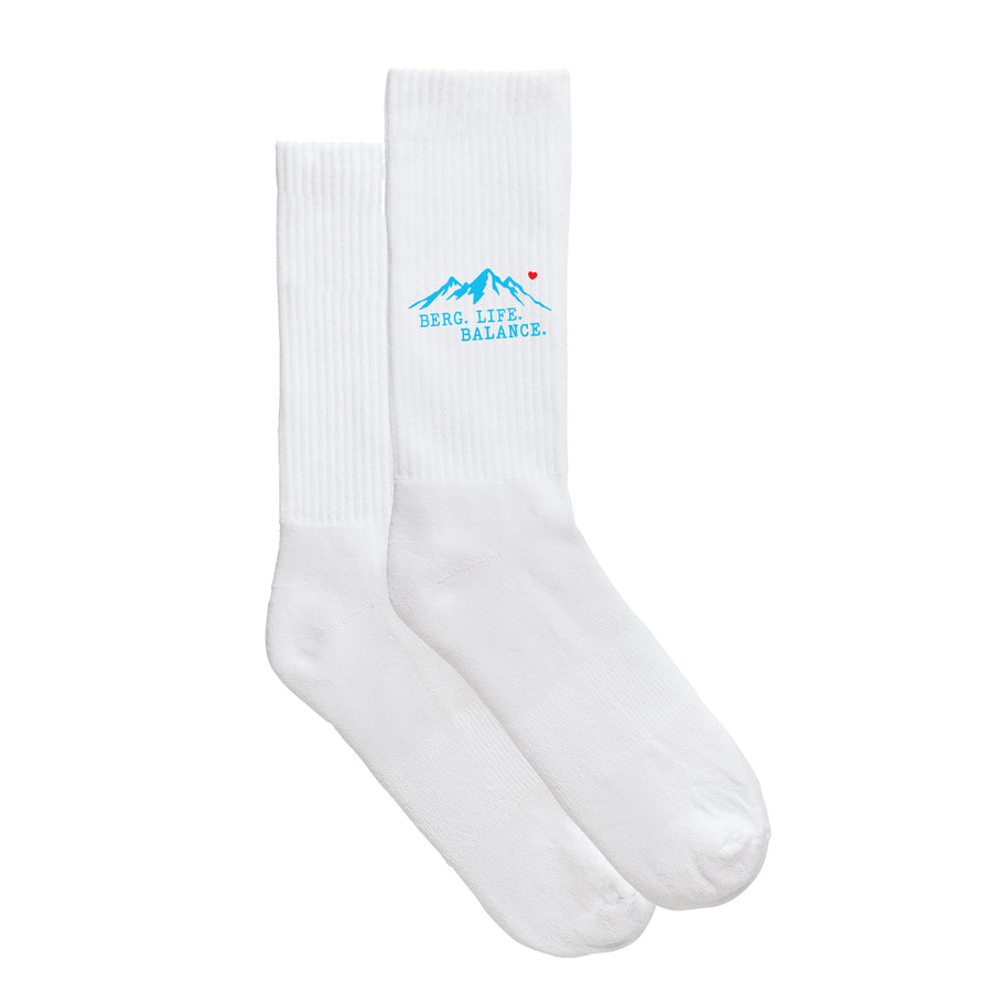 Sportsocken "Berg. Life. Balance." - meinherzschlag.de