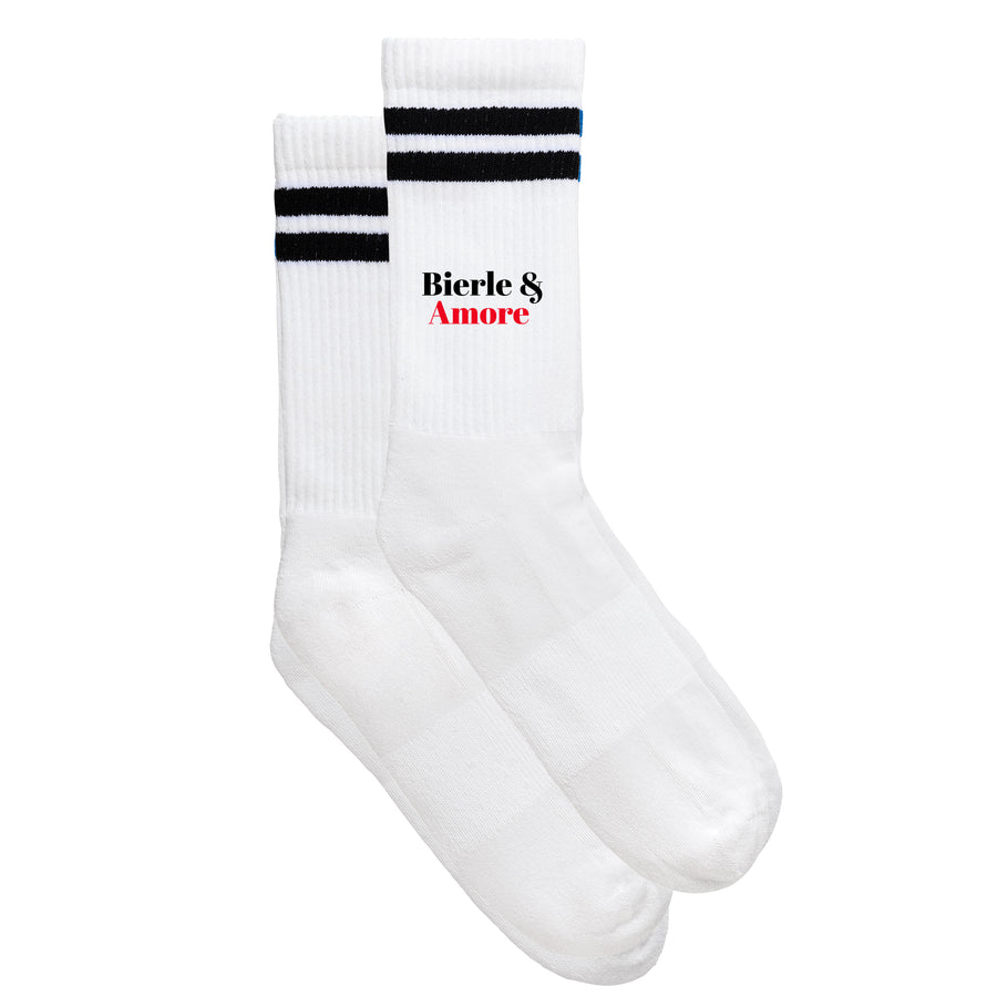 Sportsocken "Bierle & Amore" von meinherzschlag – Produktbild 1 von 6.