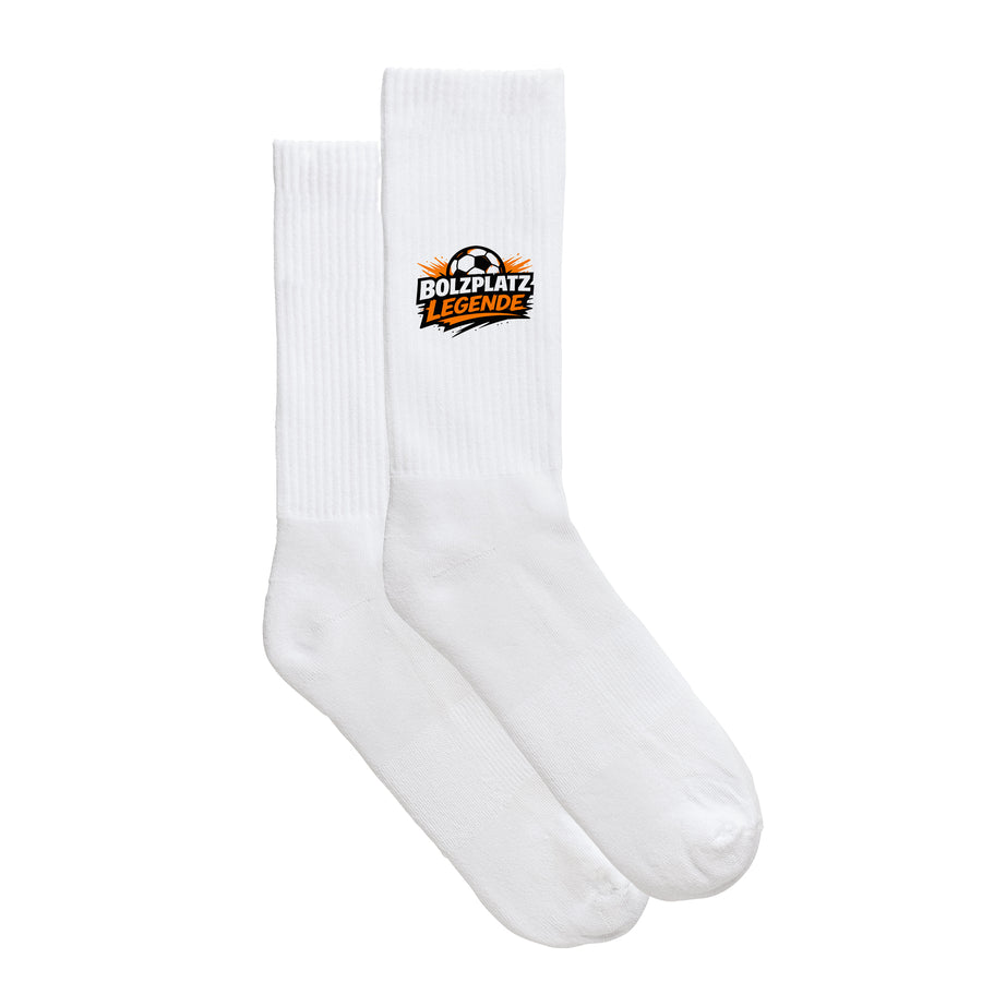 Sportsocken "Bolzplatz Legende" von meinherzschlag – Produktbild 1 von 6.