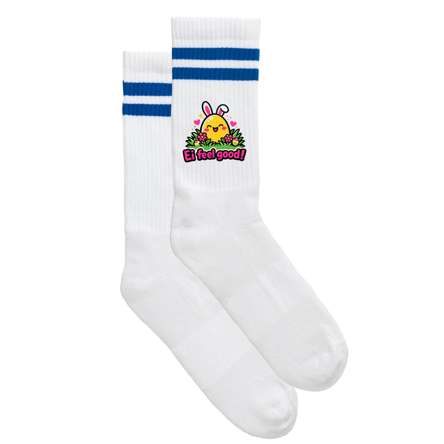 Sportsocken "Ei feel good!" von meinherzschlag – Produktbild 1 von 6.
