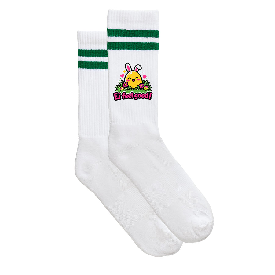 Sportsocken "Ei feel good!" von meinherzschlag – Produktbild 2 von 6.