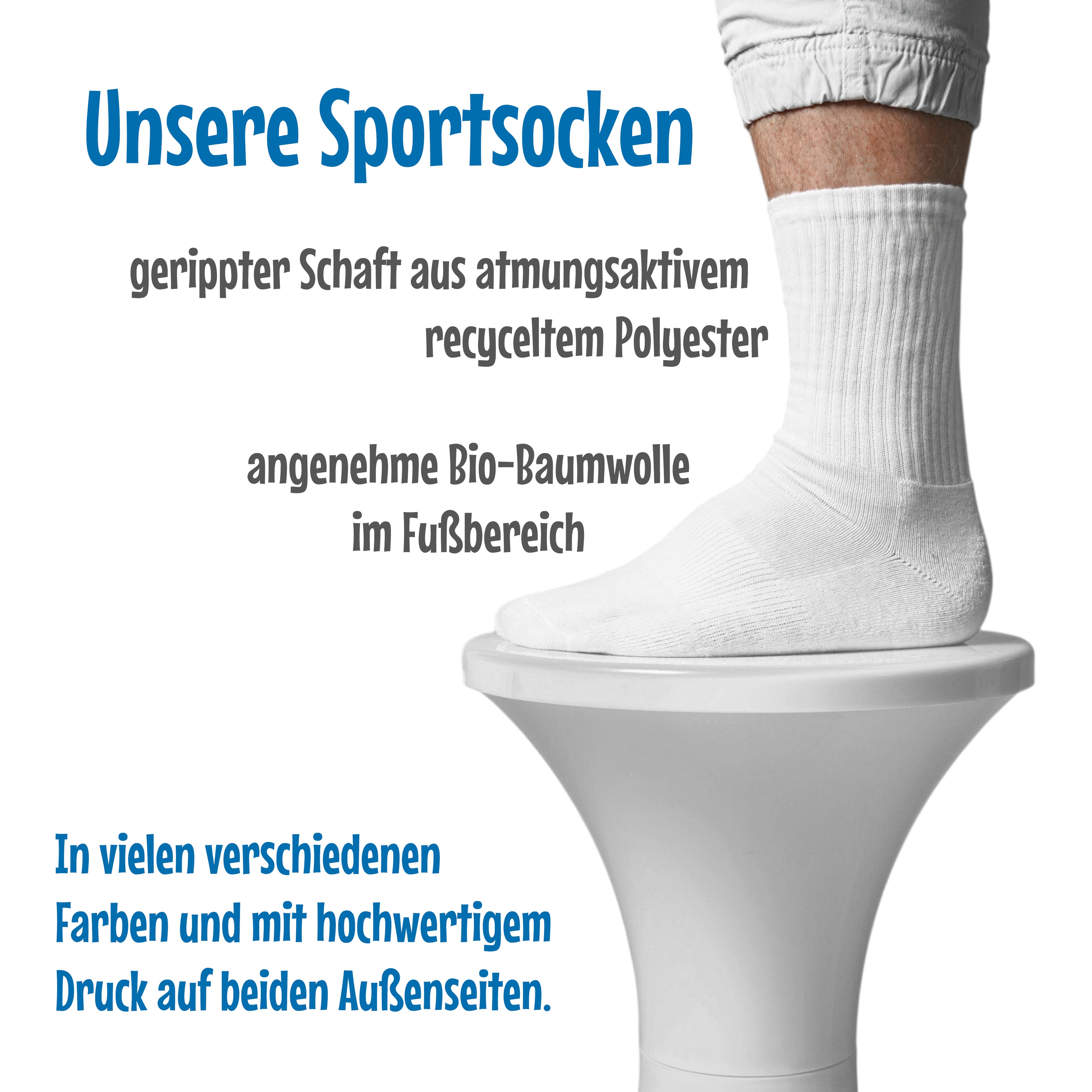 Sportsocken "Leberkasjunkie"