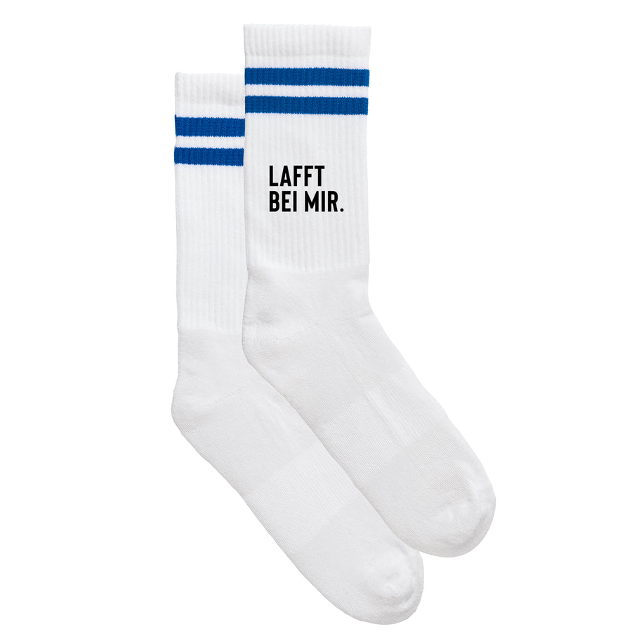 Sportsocken "LAFFT BEI MIR." von meinherzschlag – Produktbild 3 von 6.