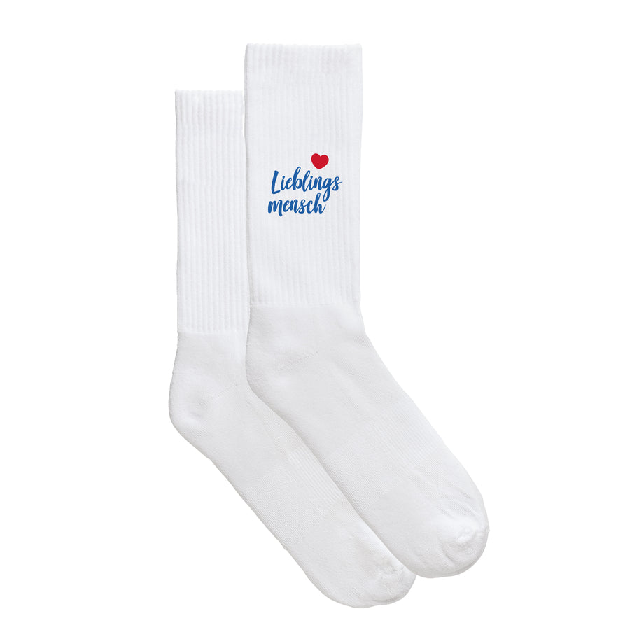 Sportsocken "Lieblingsmensch" von meinherzschlag – Produktbild 5 von 6.
