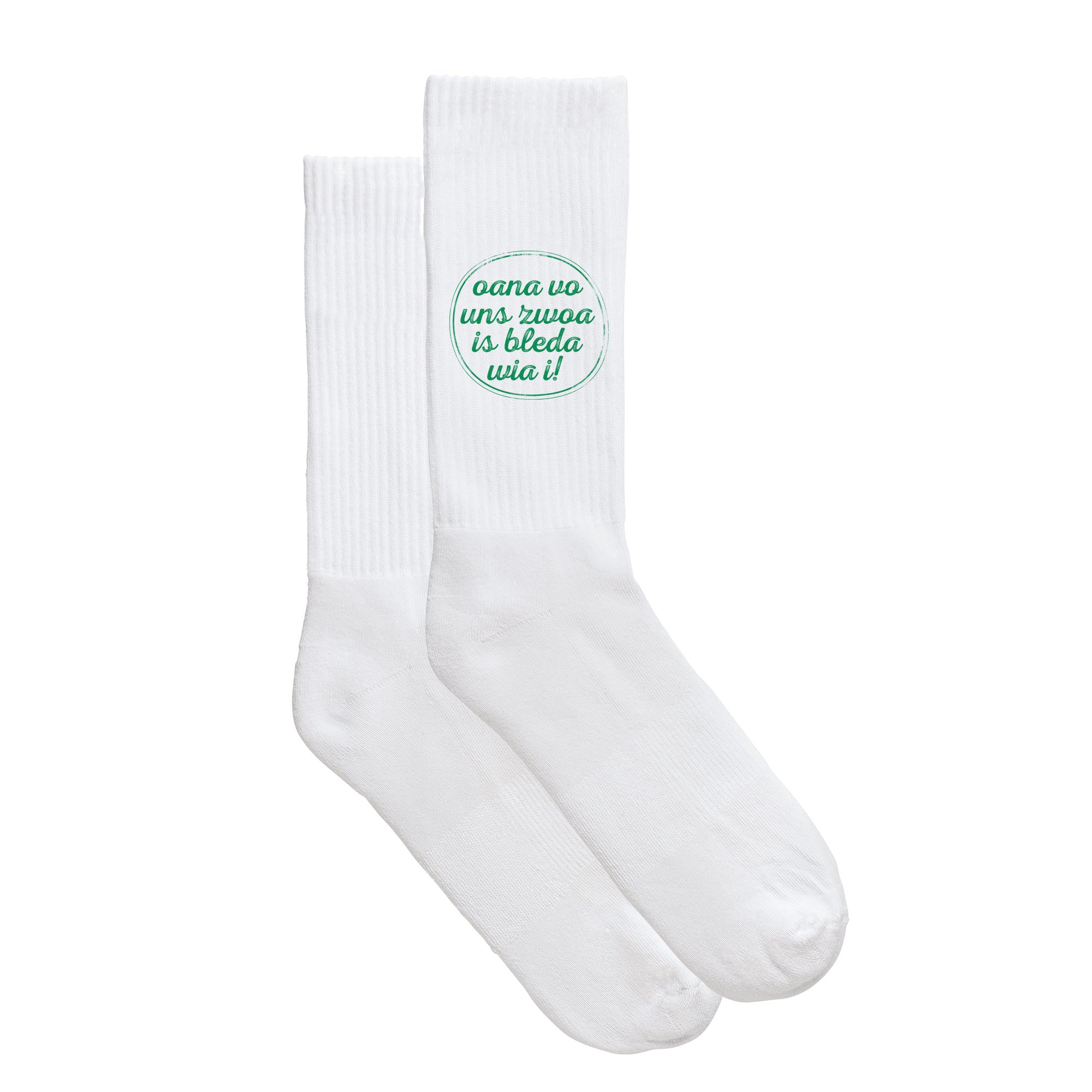 Sportsocken "Oana vo uns zwoa"