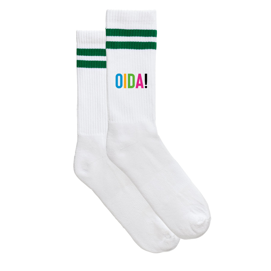 Sportsocken "OIDA bunt" von meinherzschlag – Produktbild 3 von 6.