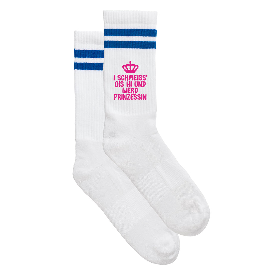 Sportsocken "Prinzessin" - meinherzschlag.de