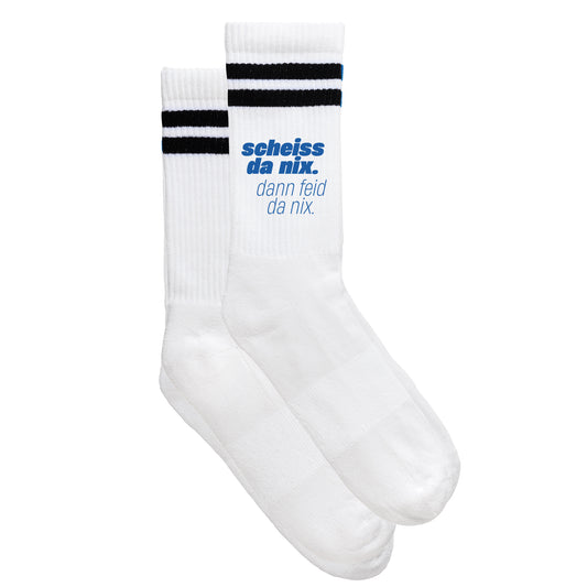 Sportsocken "Scheiss da nix" - meinherzschlag.de