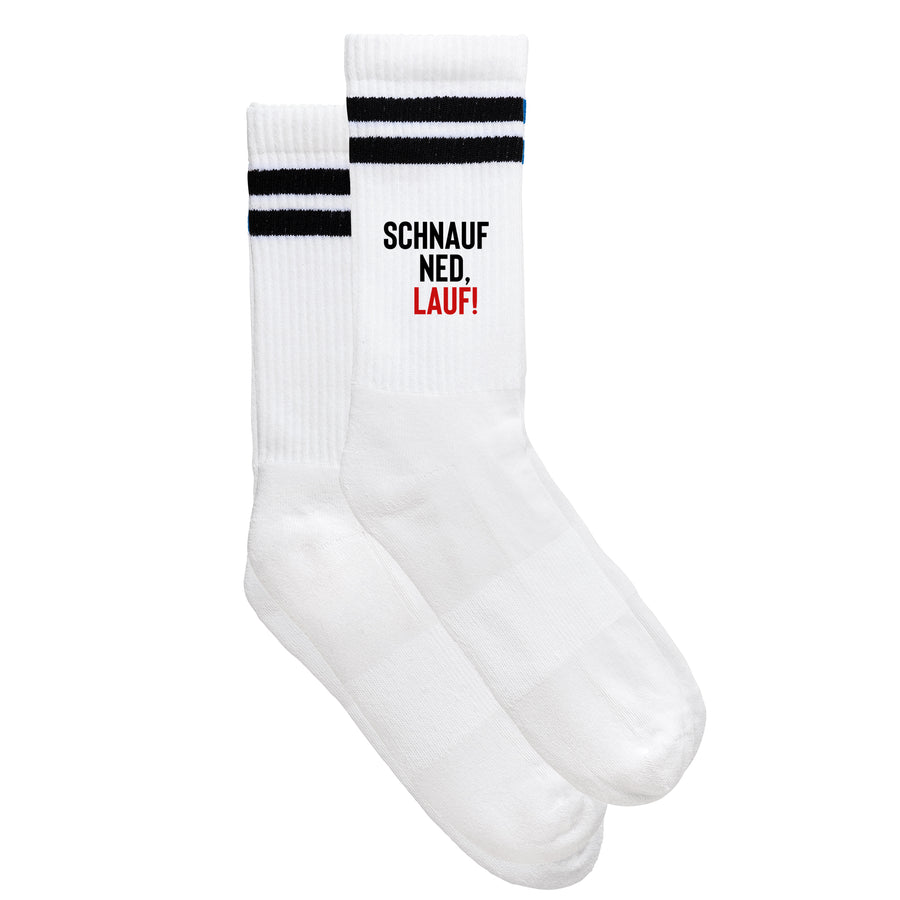 Sportsocken "Schnauf ned, lauf!" von meinherzschlag – Produktbild 6 von 6.
