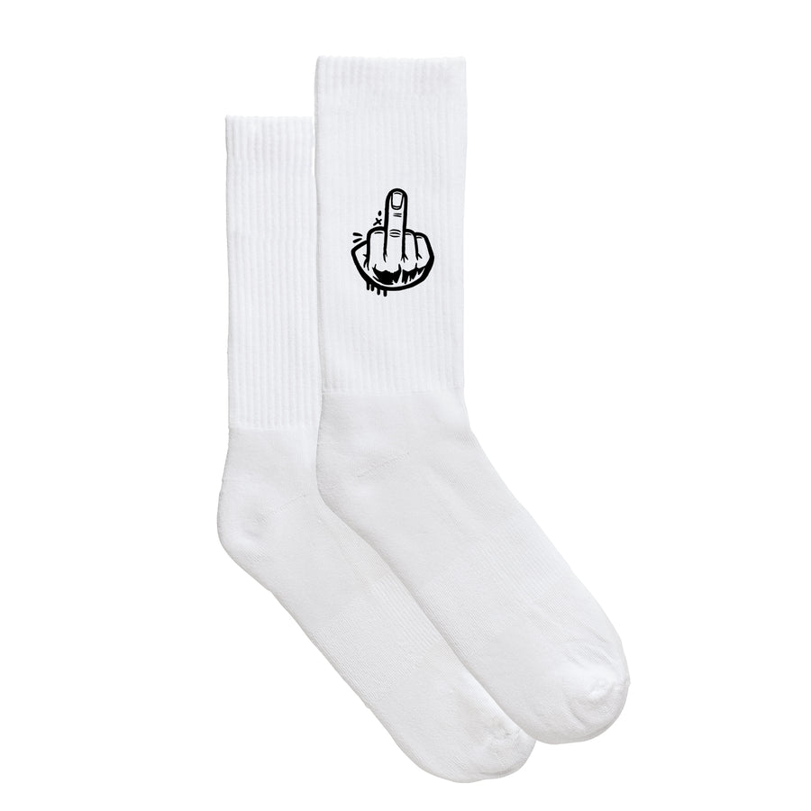 Smiley-Sportsocken "F*ck You!" von meinherzschlag – Produktbild 5 von 6.