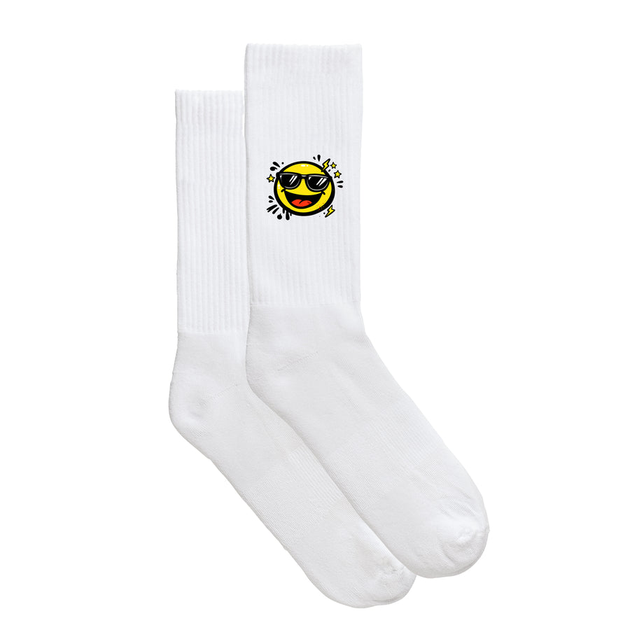 Smiley-Sportsocken "Be Cool!" von meinherzschlag – Produktbild 5 von 6.