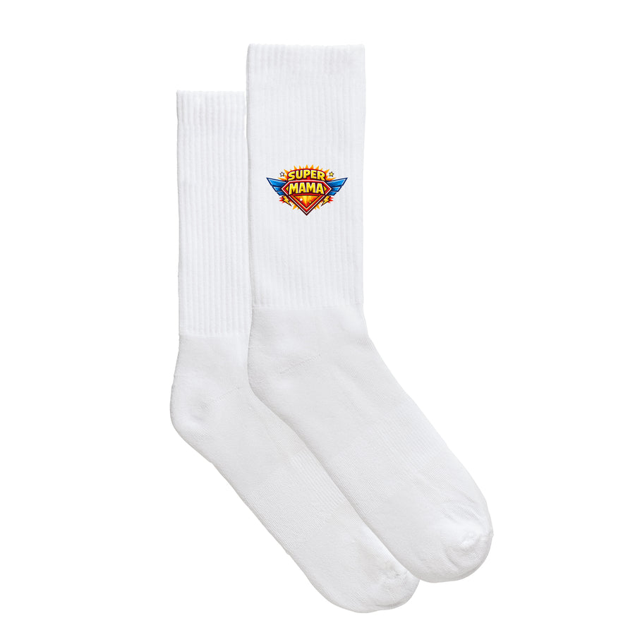 Sportsocken "Super Mama" von meinherzschlag – Produktbild 5 von 6.