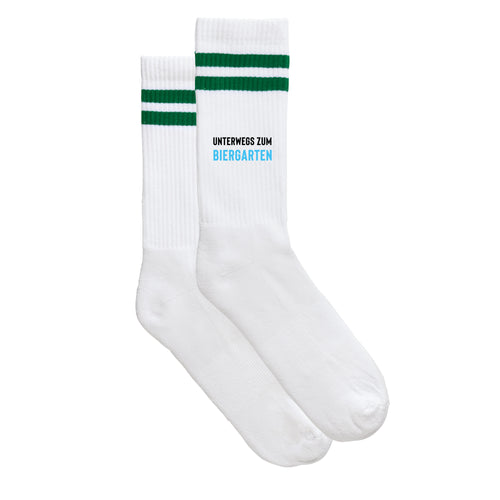 Sportsocken "Unterwegs zum Biergarten"