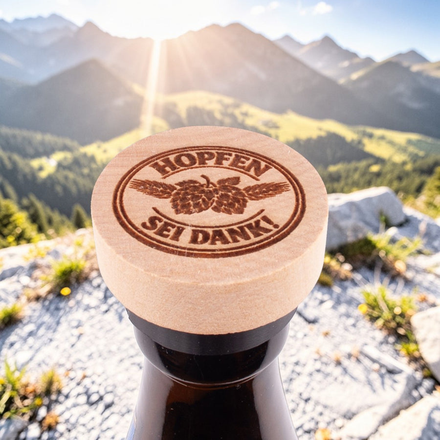 Stopsl "Hopfen sei Dank!" von meinherzschlag – Produktbild 1 von 4.