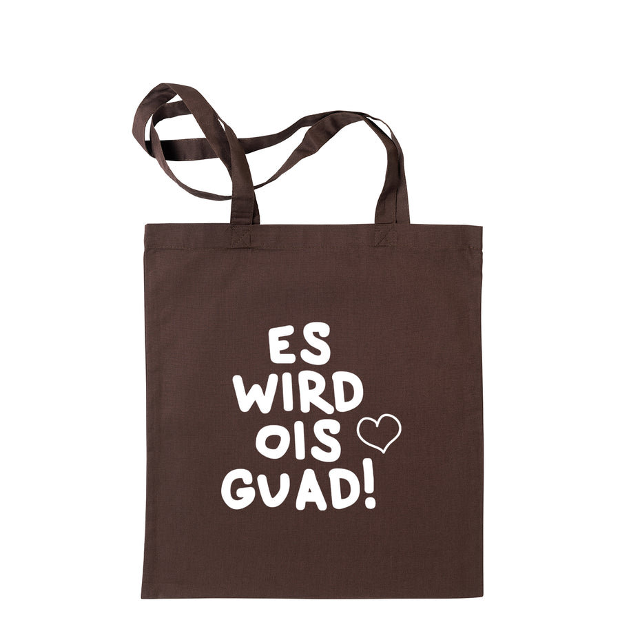 Tasche "Es wird ois guad!" von meinherzschlag – Produktbild 3 von 11.