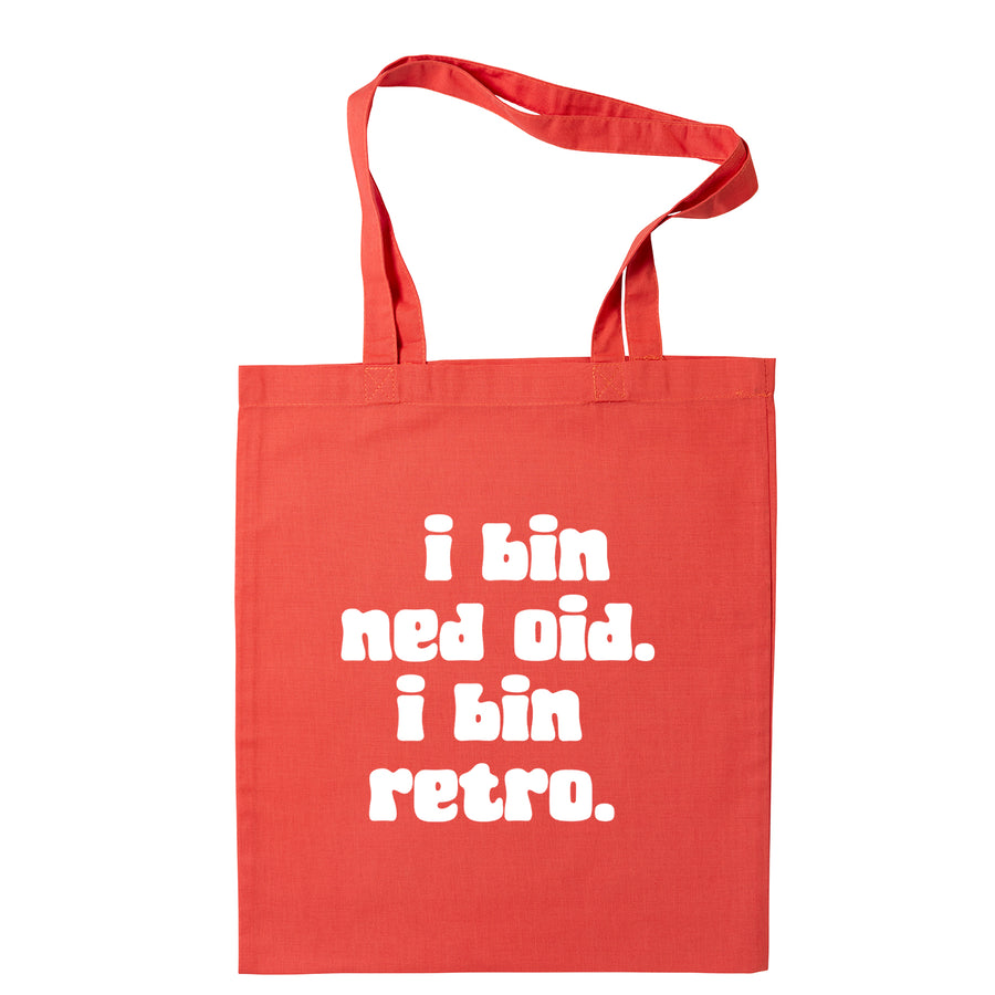 Tasche "I bin ned oid. I bin retro." - meinherzschlag.de