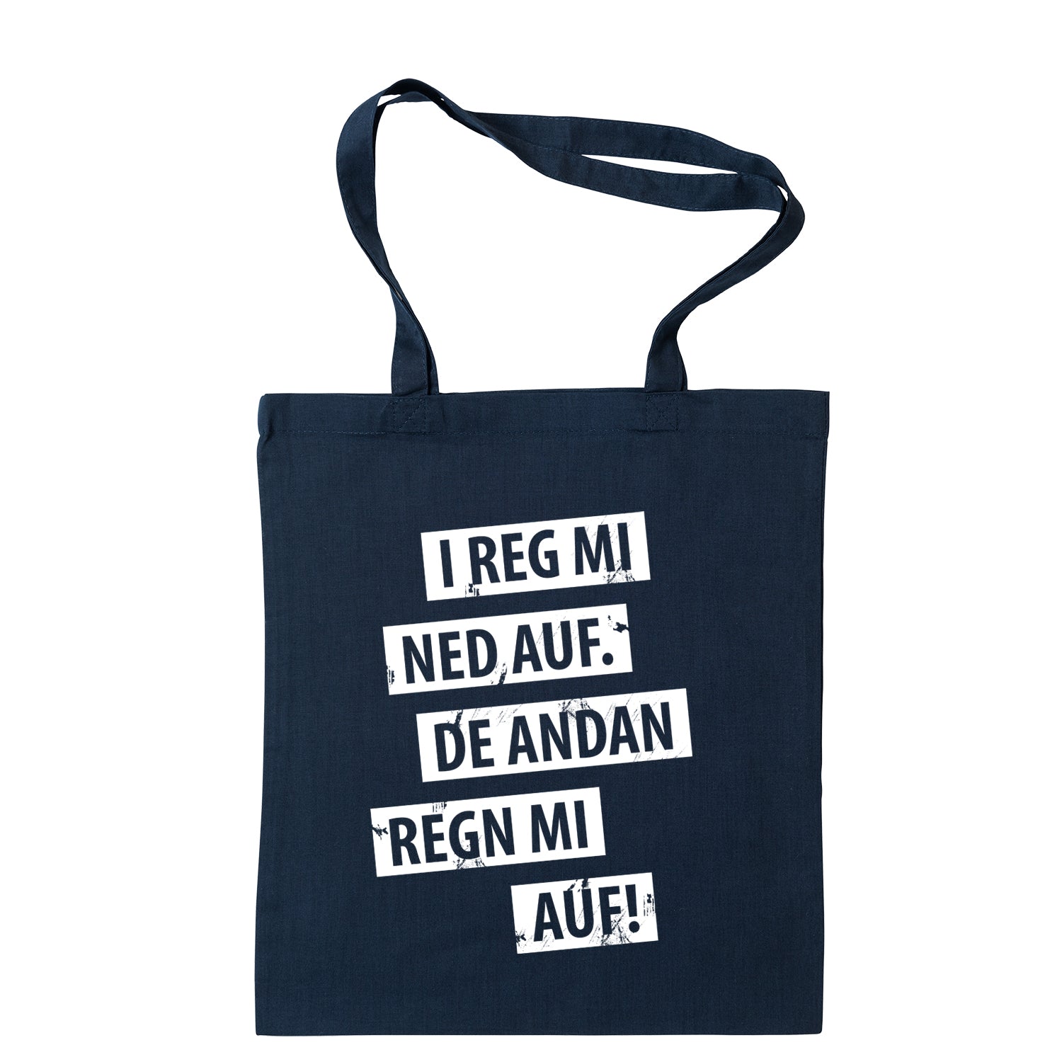 Tasche "I reg mi ned auf"
