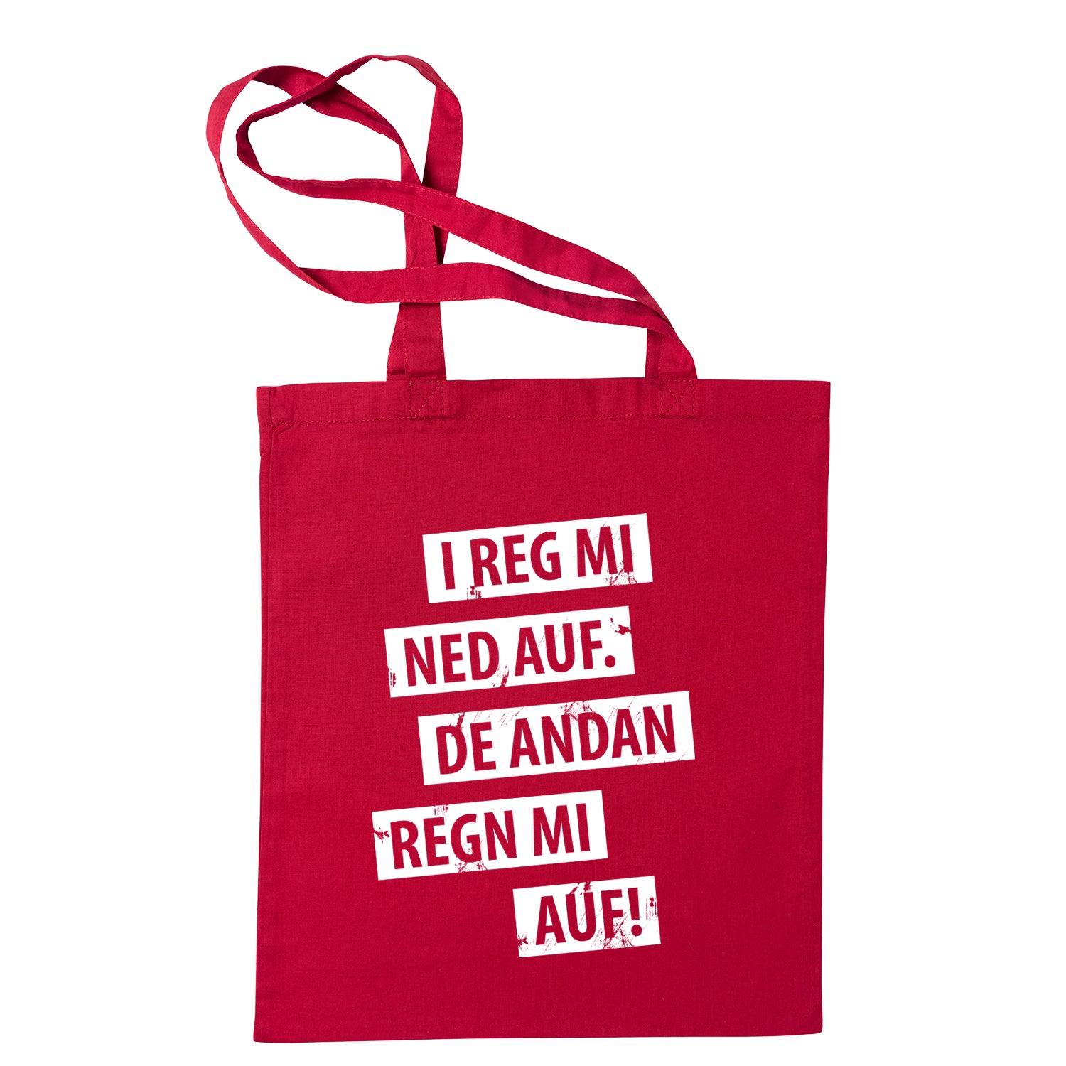 Tasche "I reg mi ned auf"