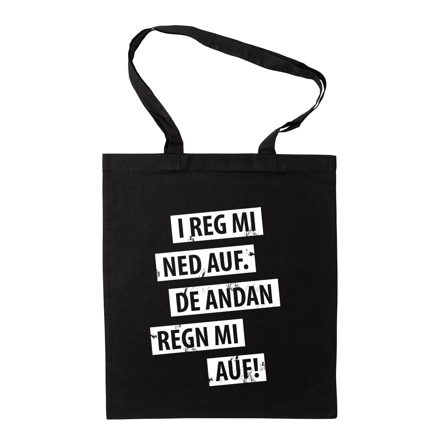 Tasche "I reg mi ned auf"