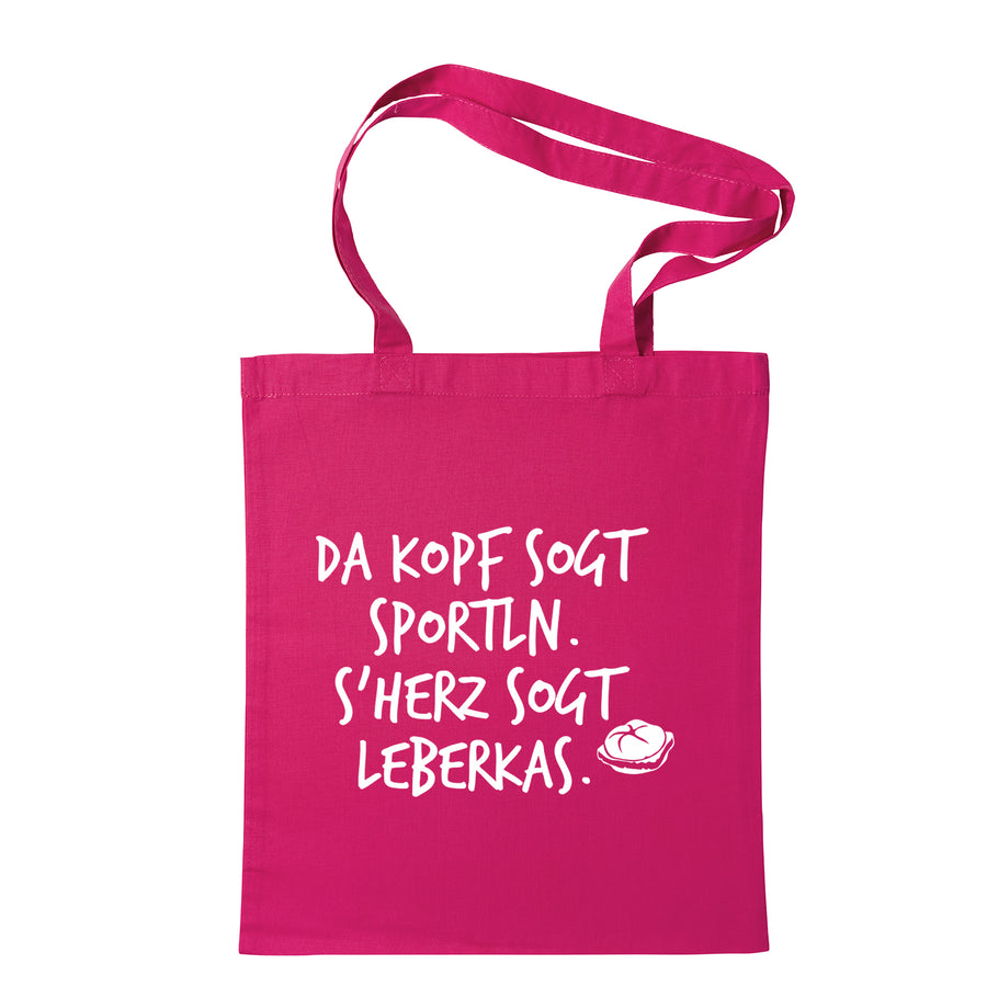 Tasche "s'Herz sogt Leberkas" - meinherzschlag.de
