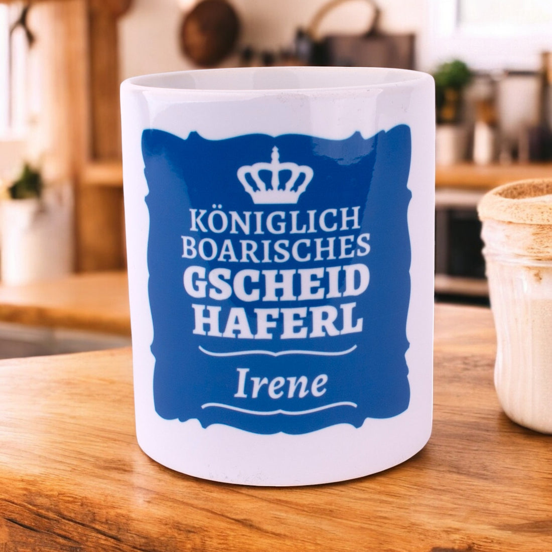 Gscheidhaferl mit Wunschtext