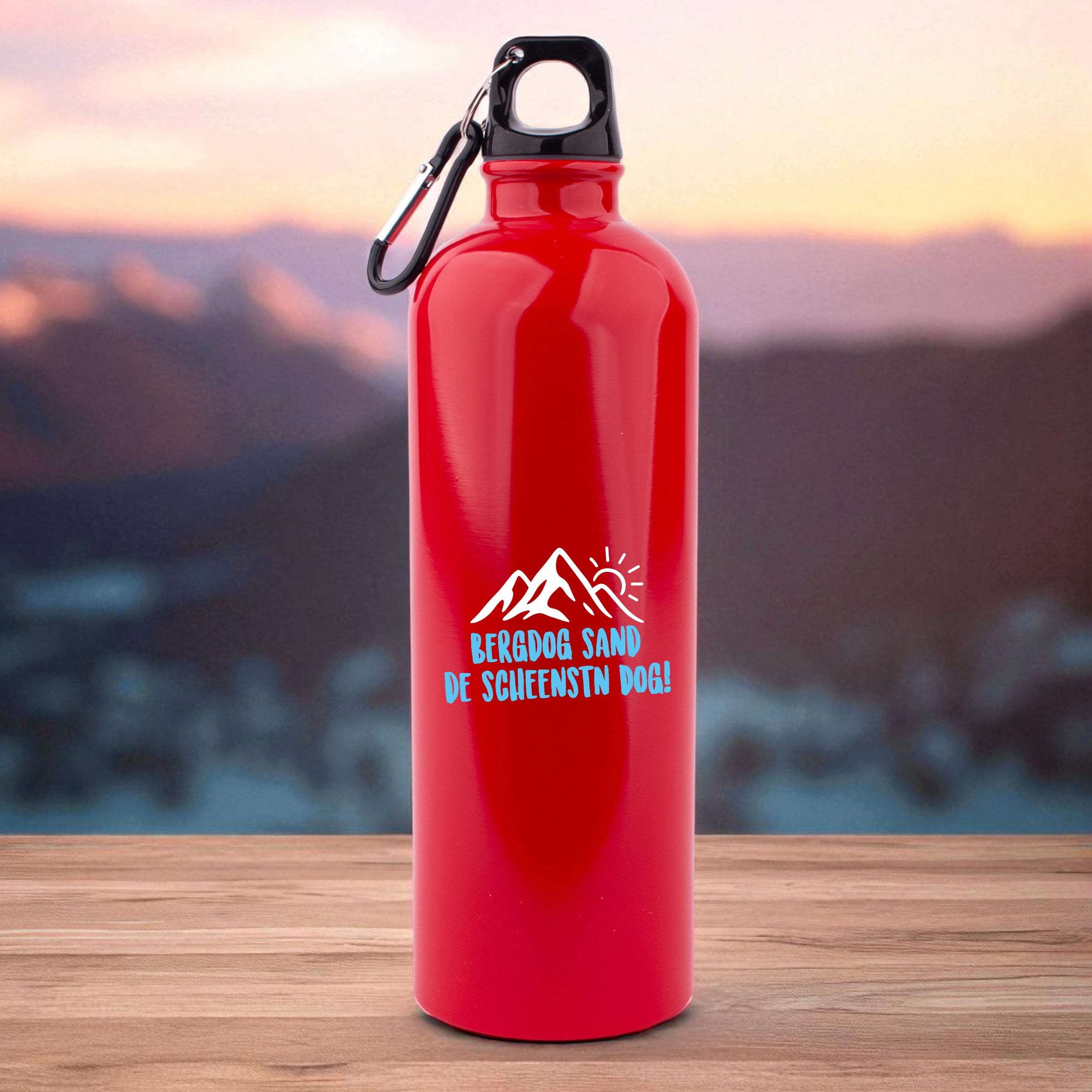 Edelstahl-Trinkflasche "Bergdog"