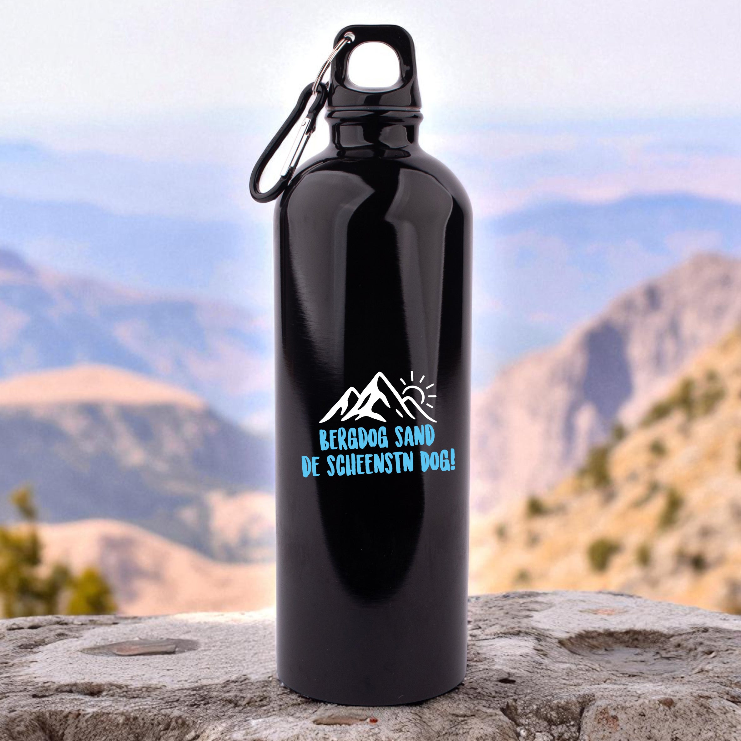 Edelstahl-Trinkflasche "Bergdog"