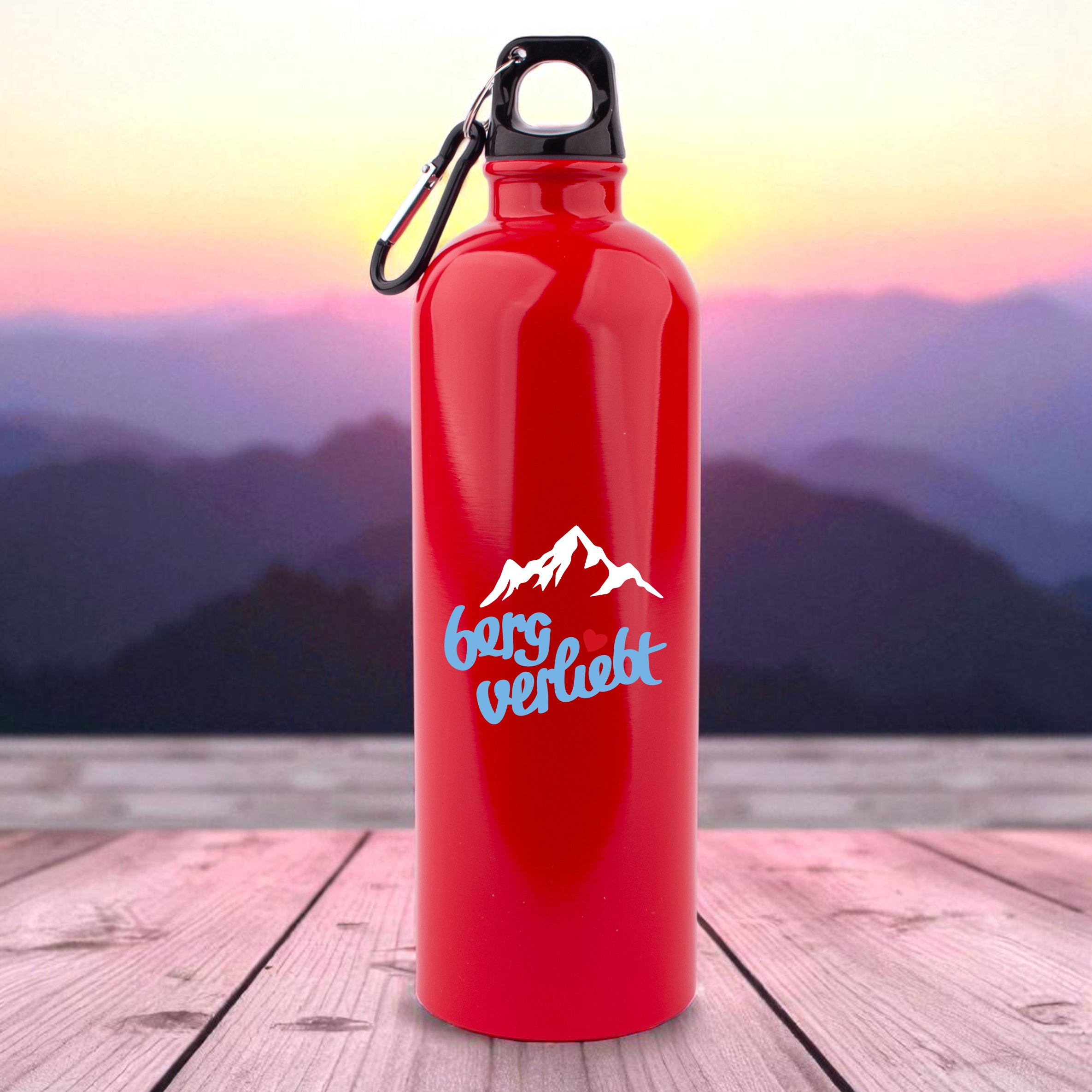 Edelstahl-Trinkflasche "bergverliebt"