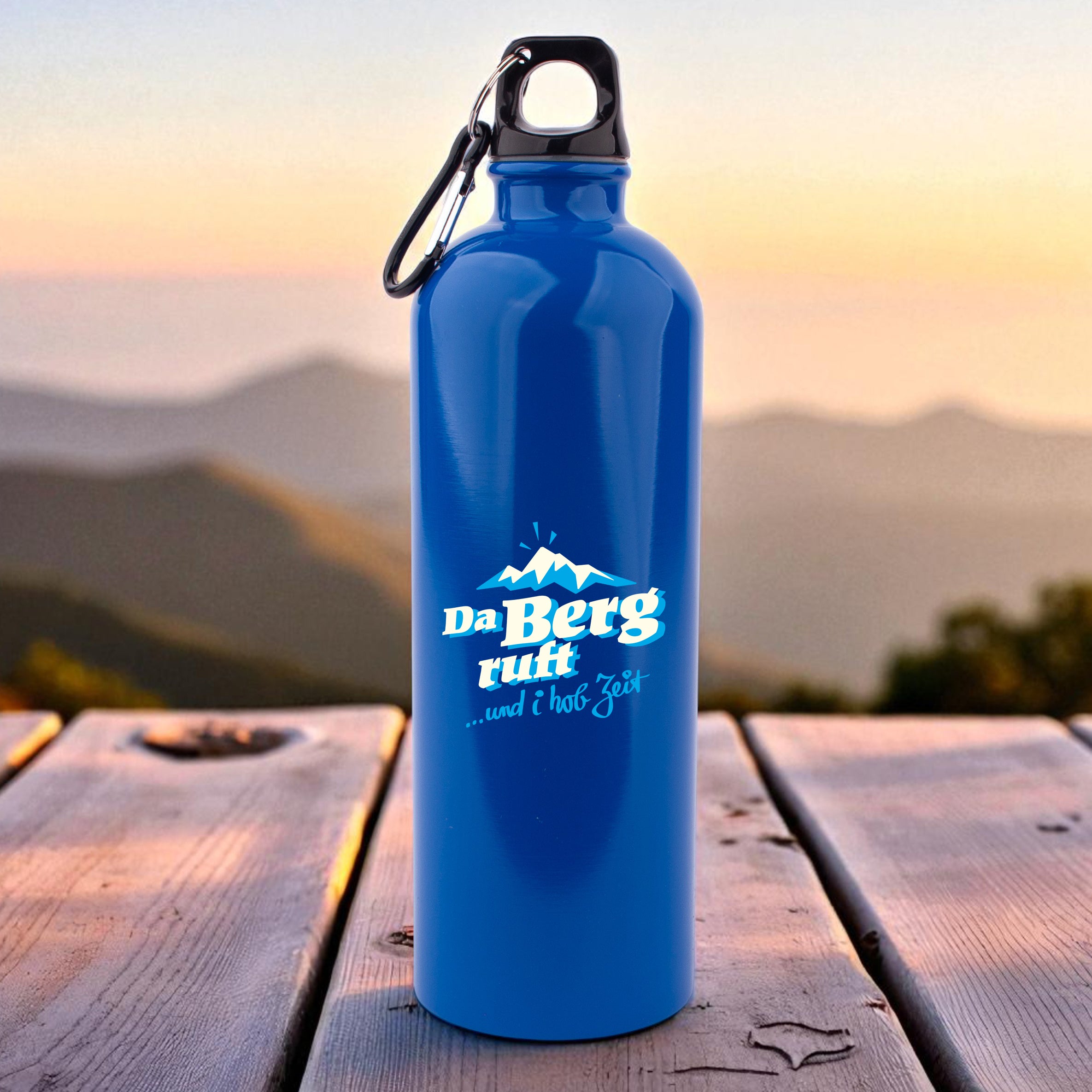 Edelstahl-Trinkflasche "da Berg ruft"