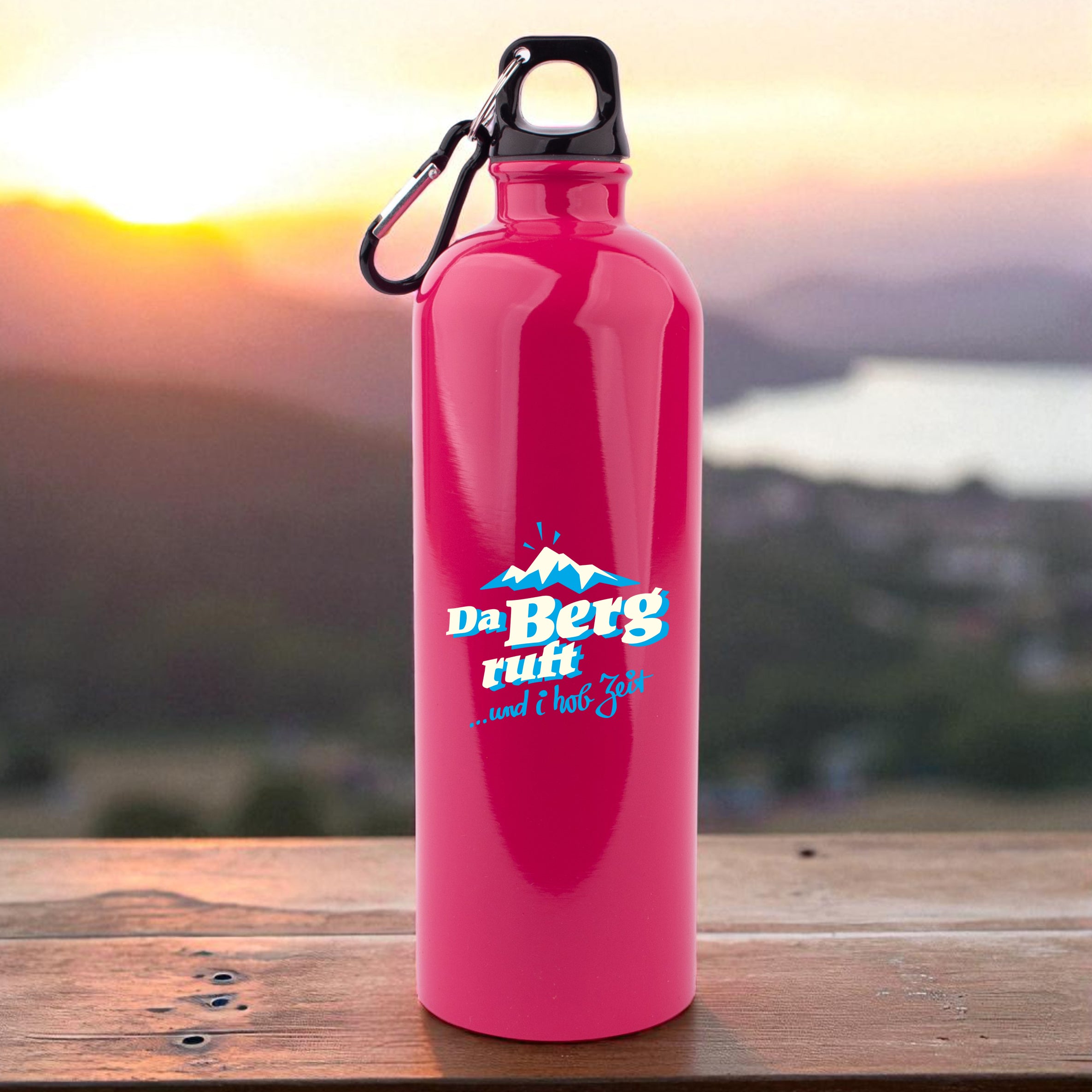 Edelstahl-Trinkflasche "da Berg ruft"