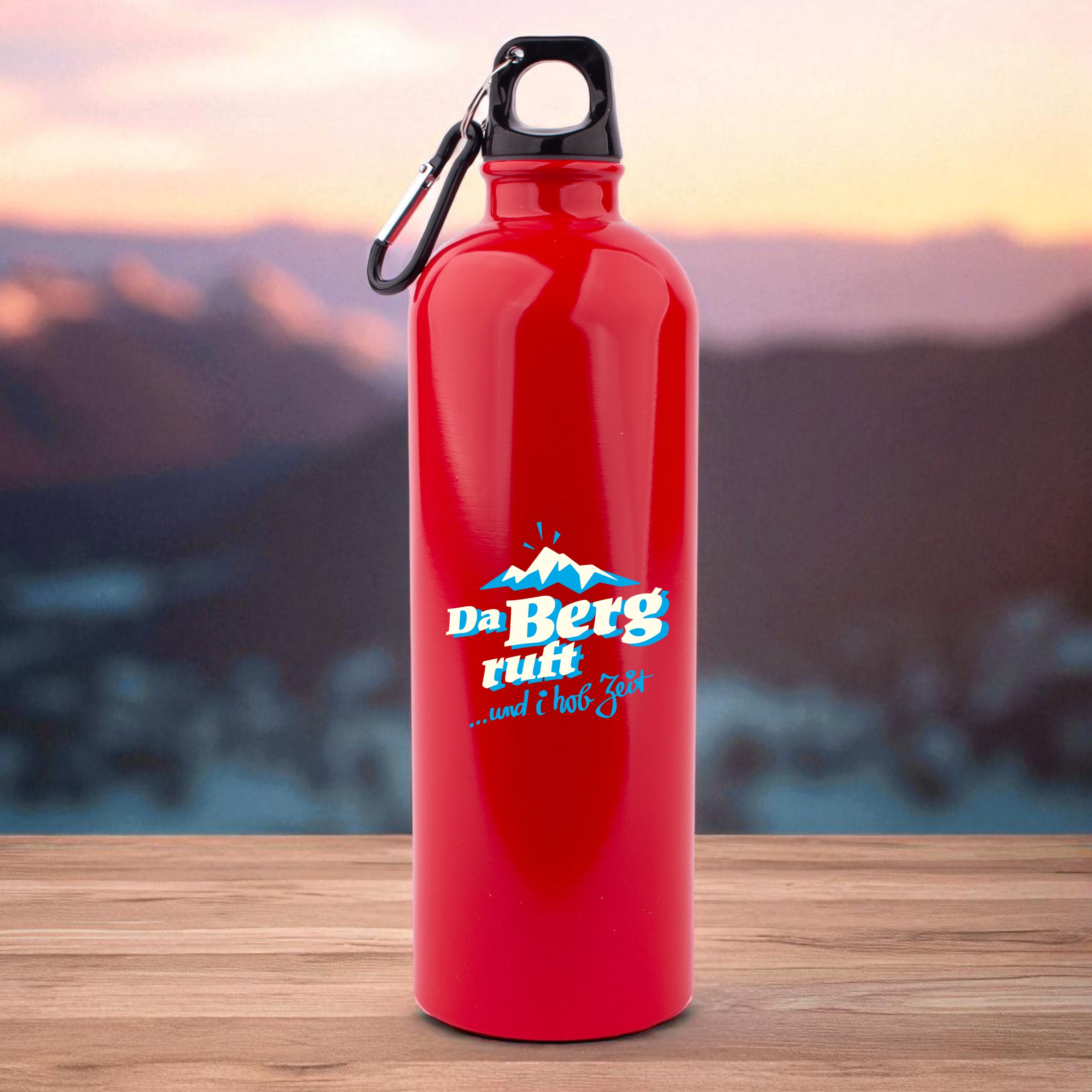 Edelstahl-Trinkflasche "da Berg ruft"