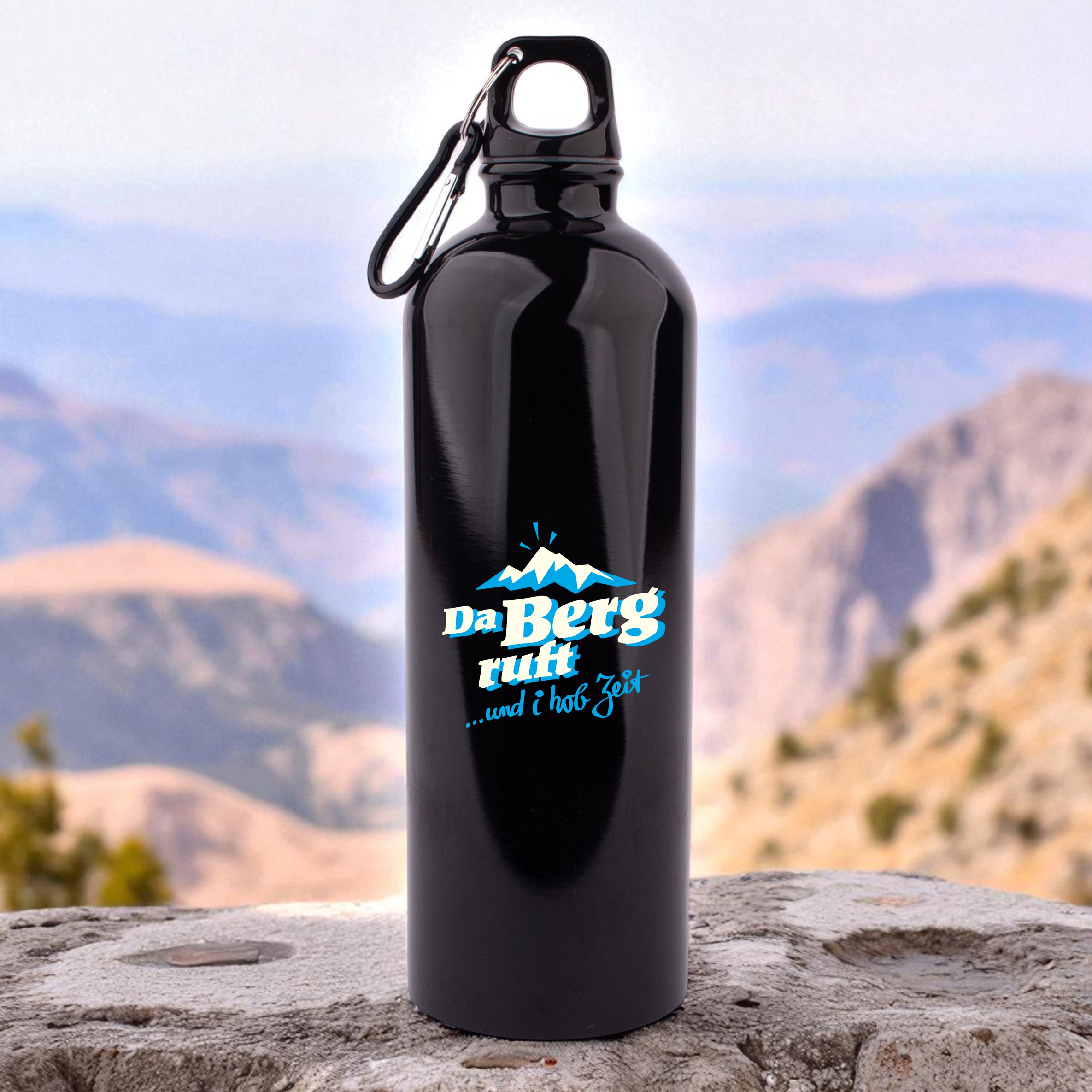 Edelstahl-Trinkflasche "da Berg ruft"