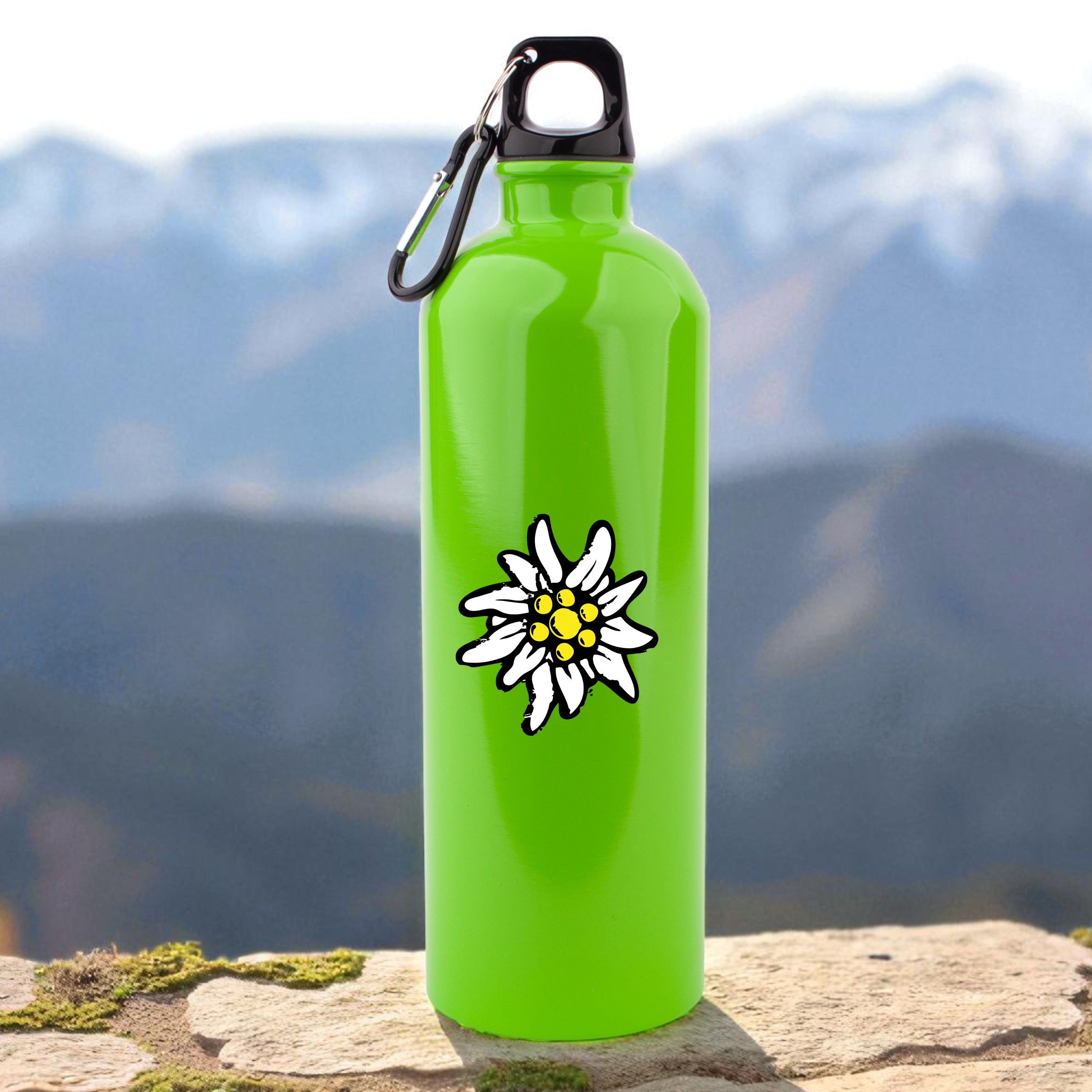 Edelstahl-Trinkflasche "Edelweiß"