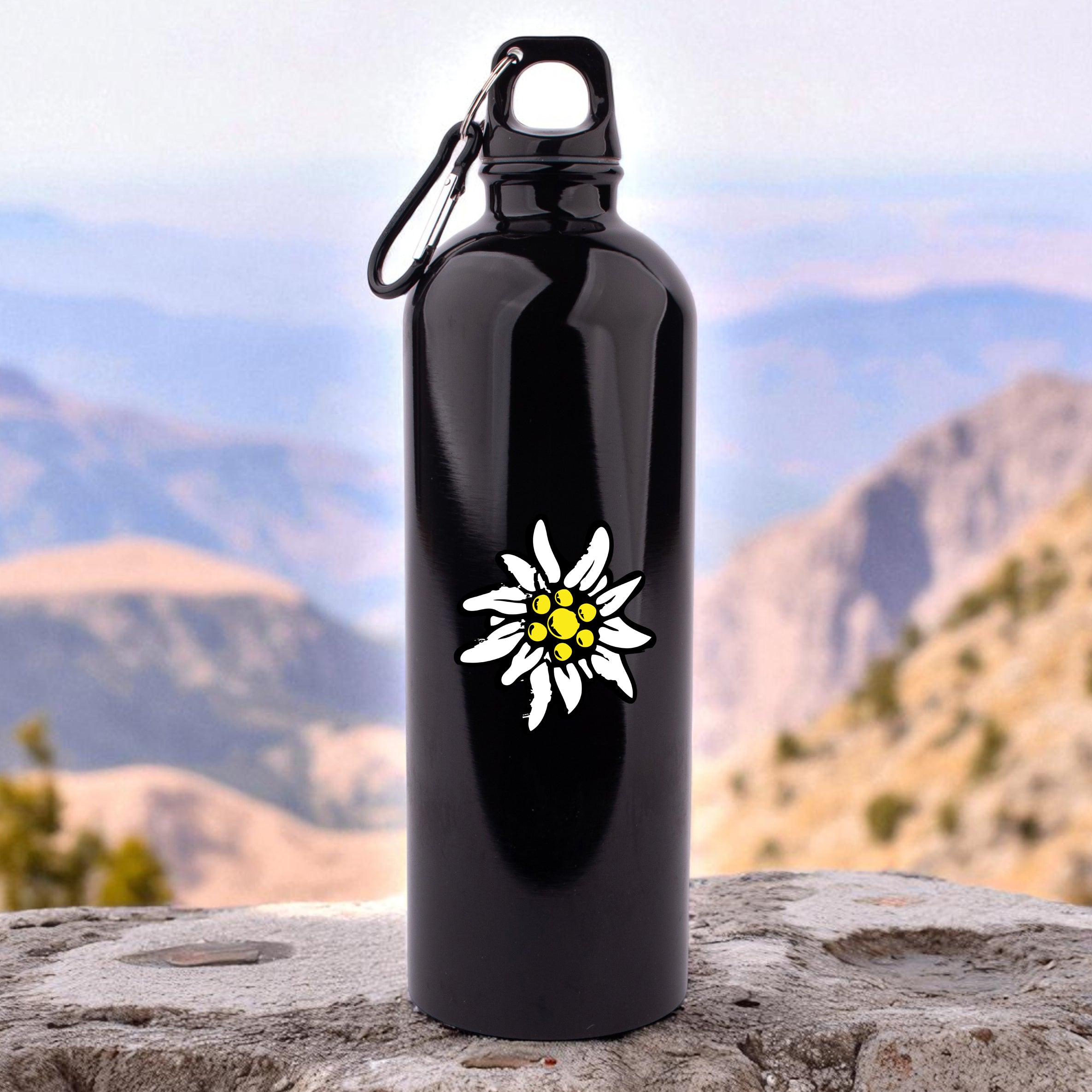 Edelstahl-Trinkflasche "Edelweiß"