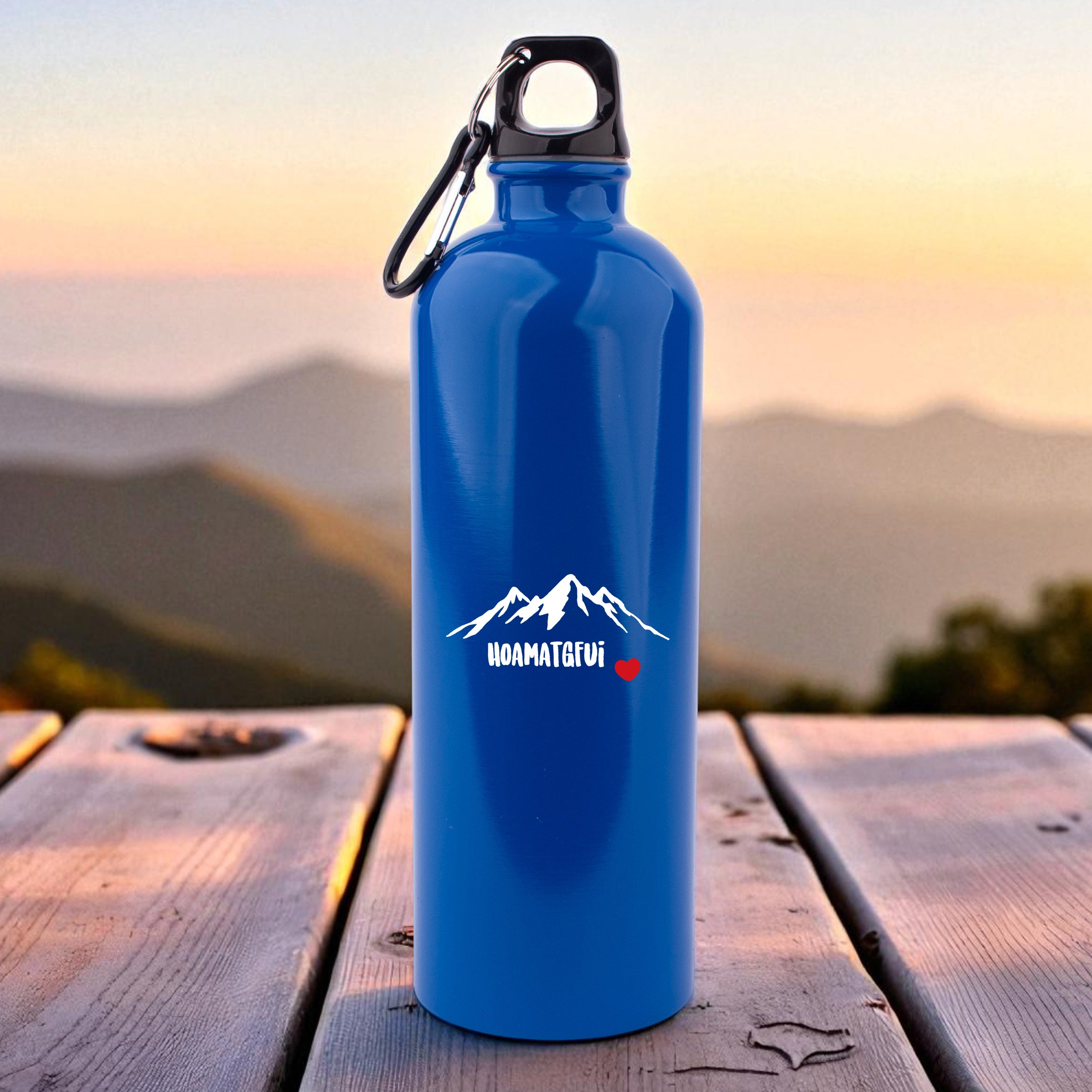 Edelstahl-Trinkflasche "Hoamatgfui"