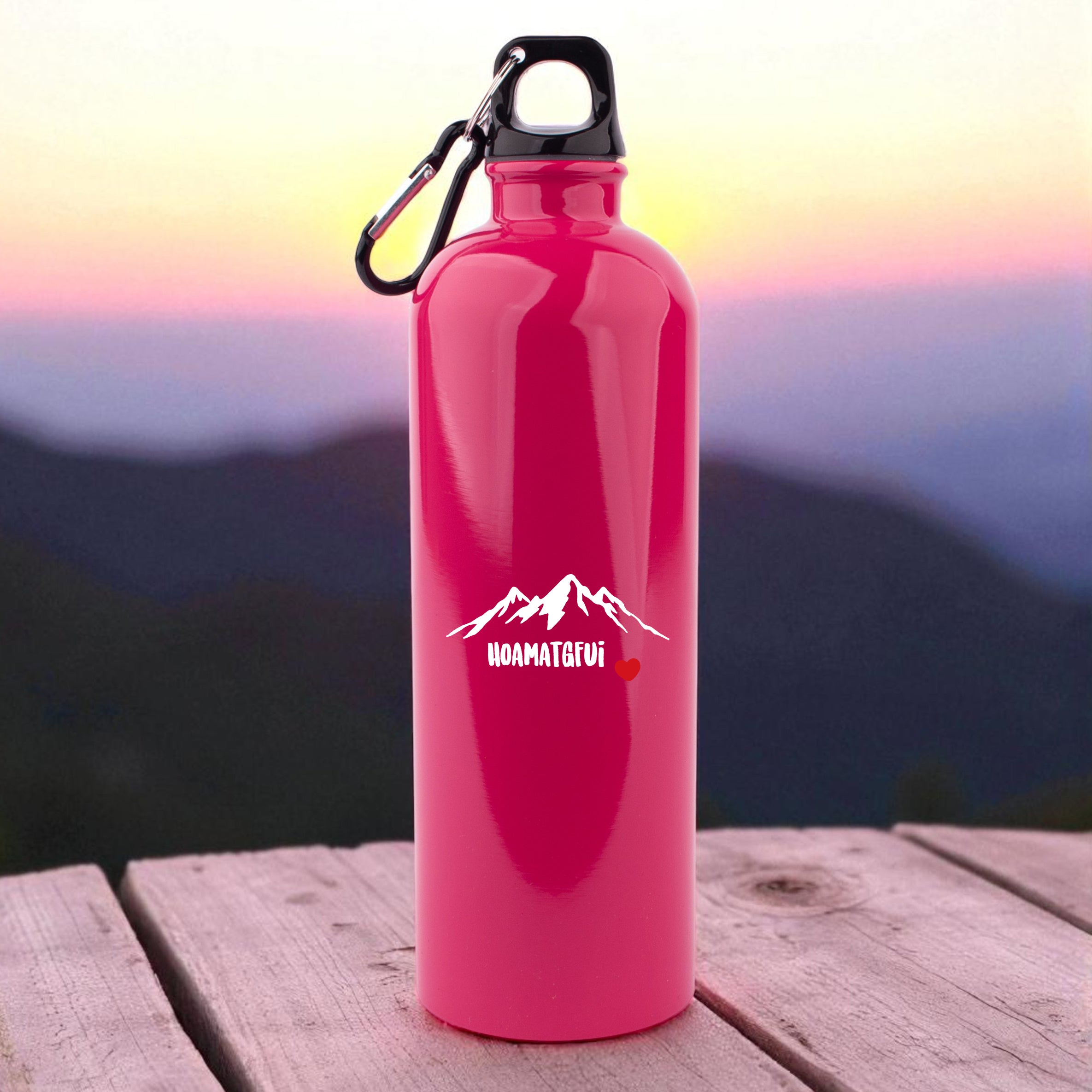 Edelstahl-Trinkflasche "Hoamatgfui"