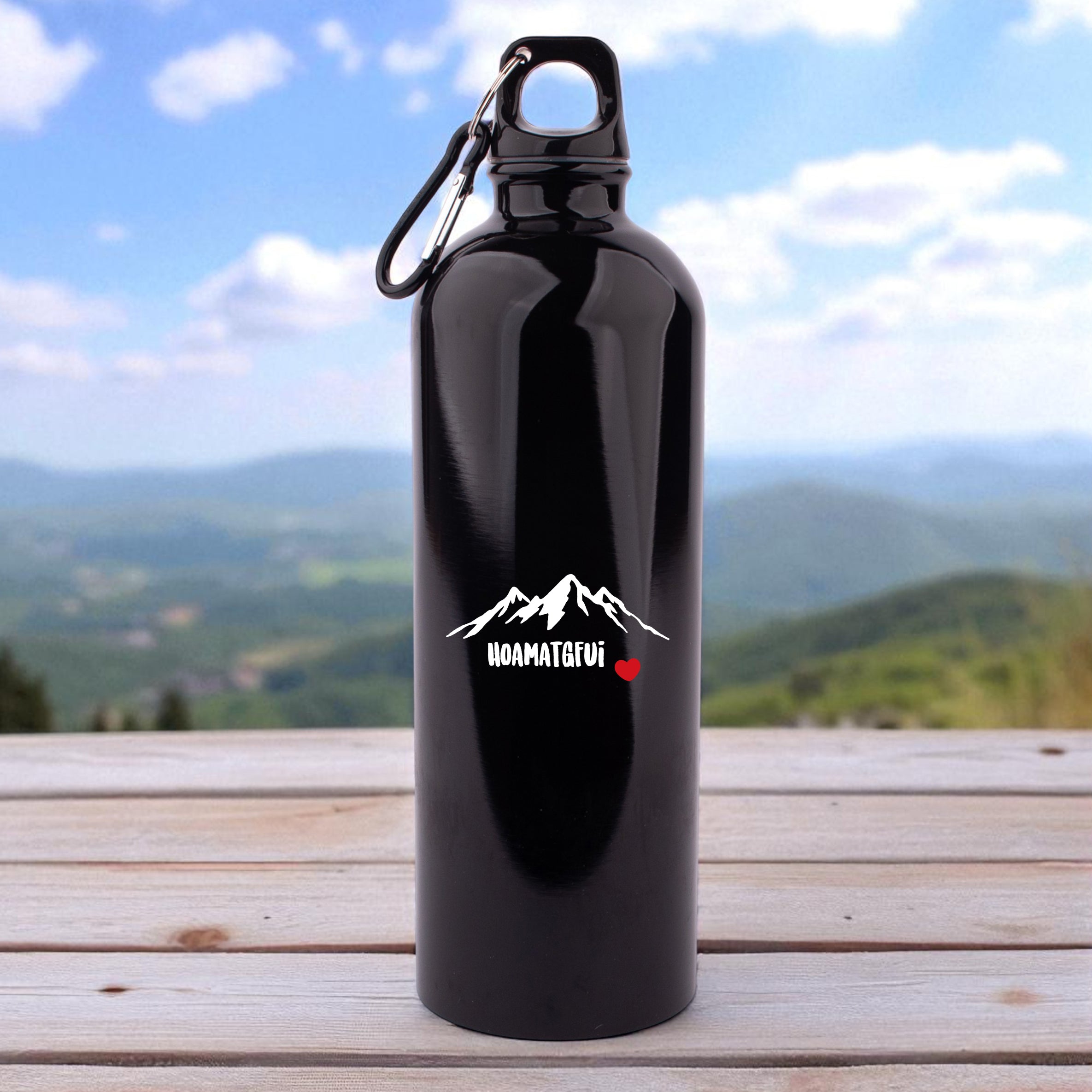 Edelstahl-Trinkflasche "Hoamatgfui"