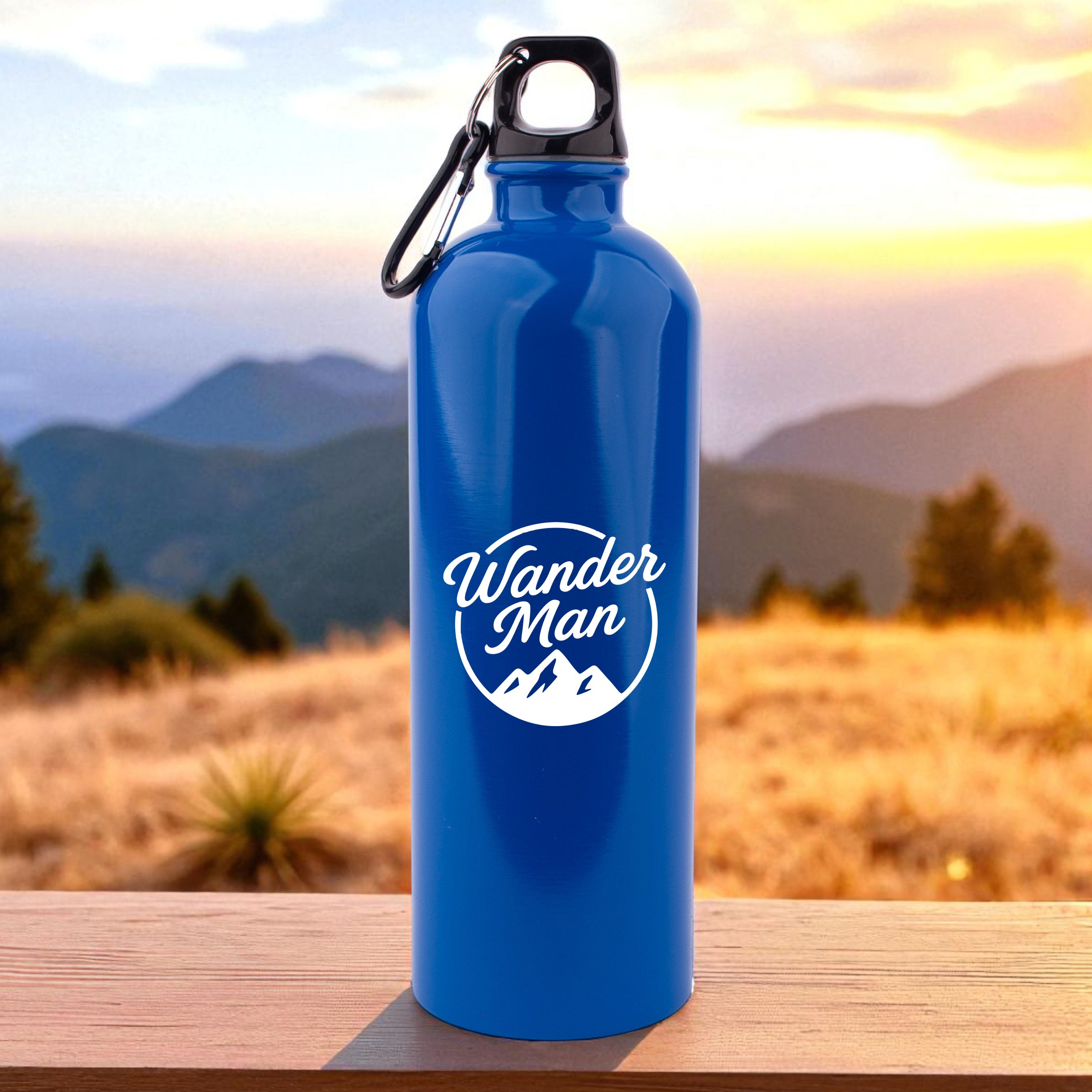 Edelstahl-Trinkflasche "Wander Man"