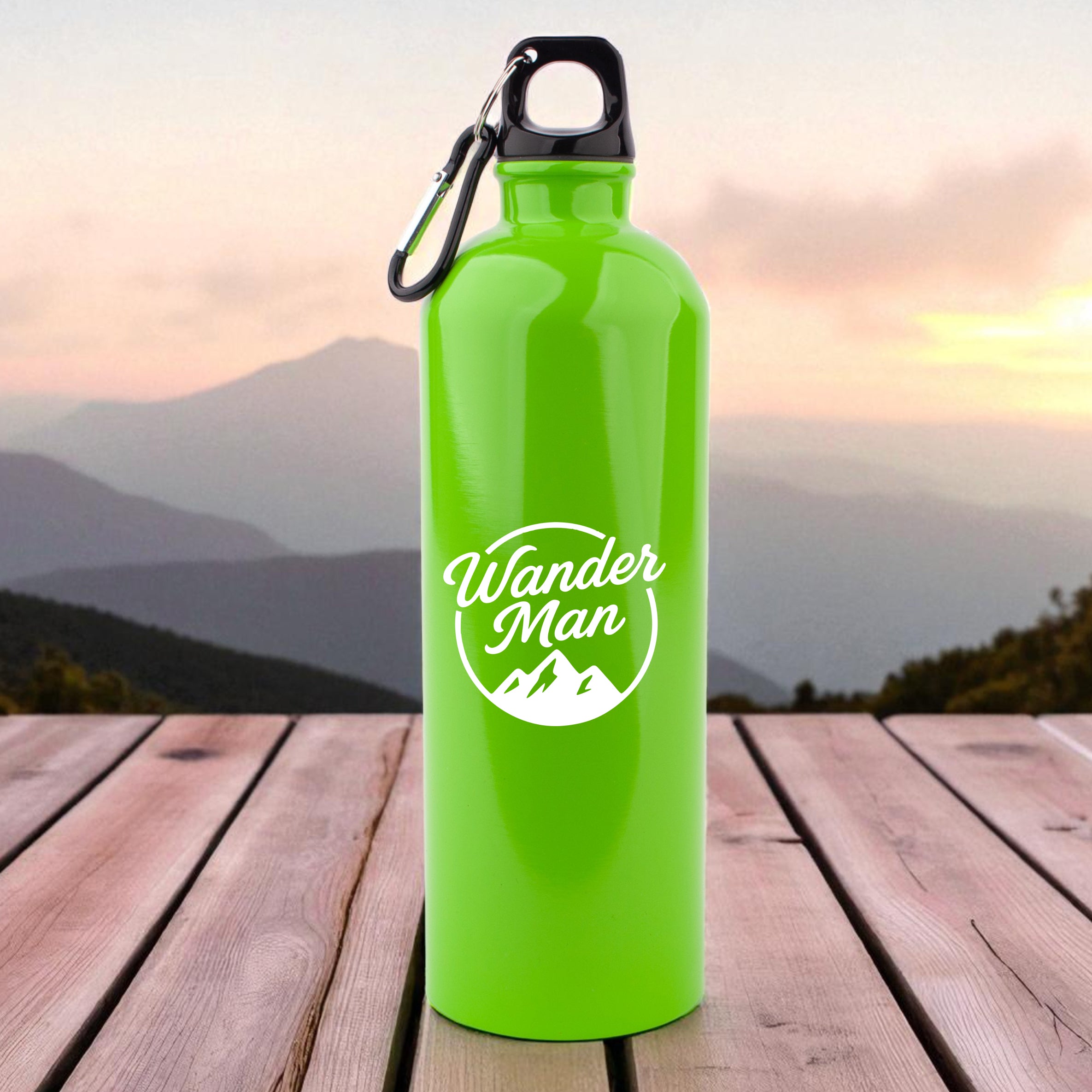 Edelstahl-Trinkflasche "Wander Man"