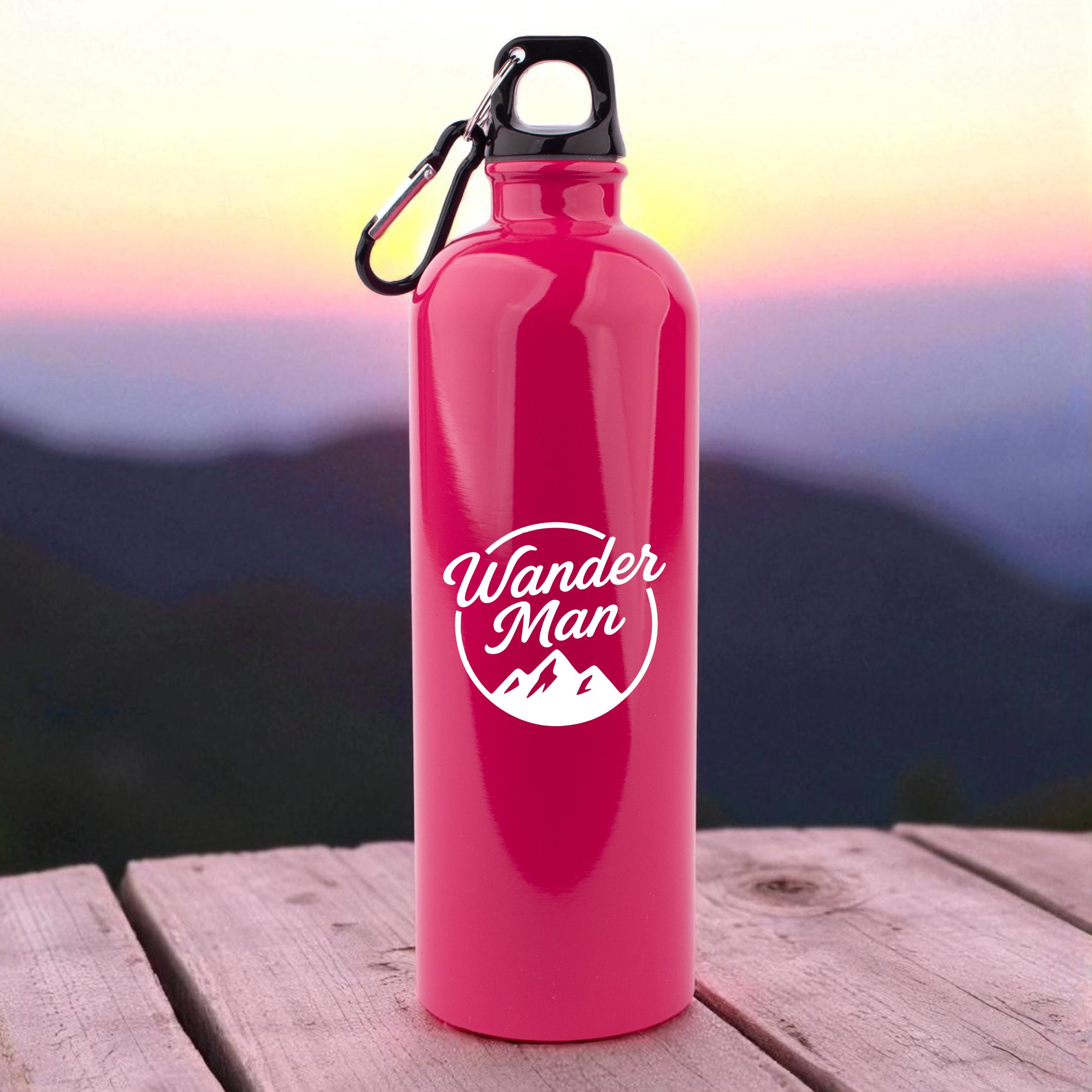 Edelstahl-Trinkflasche "Wander Man"