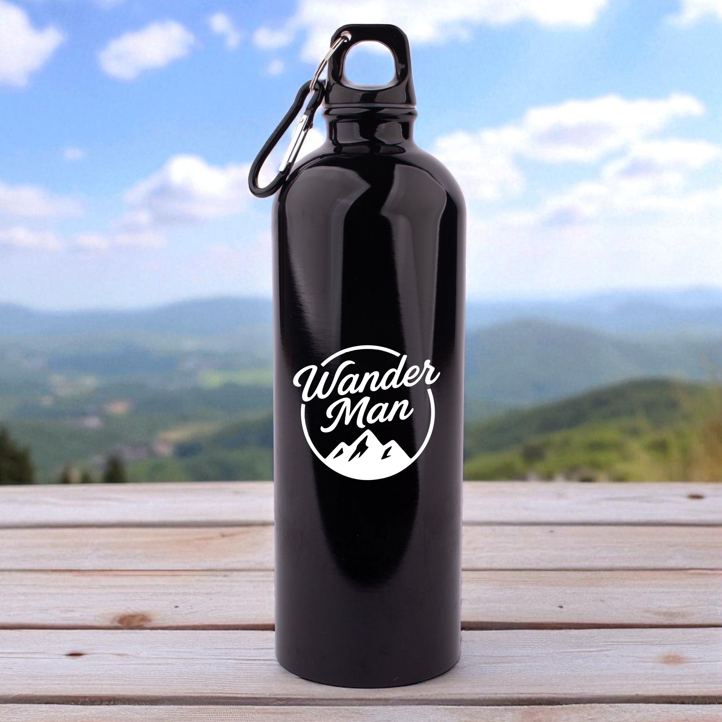 Edelstahl-Trinkflasche "Wander Man"