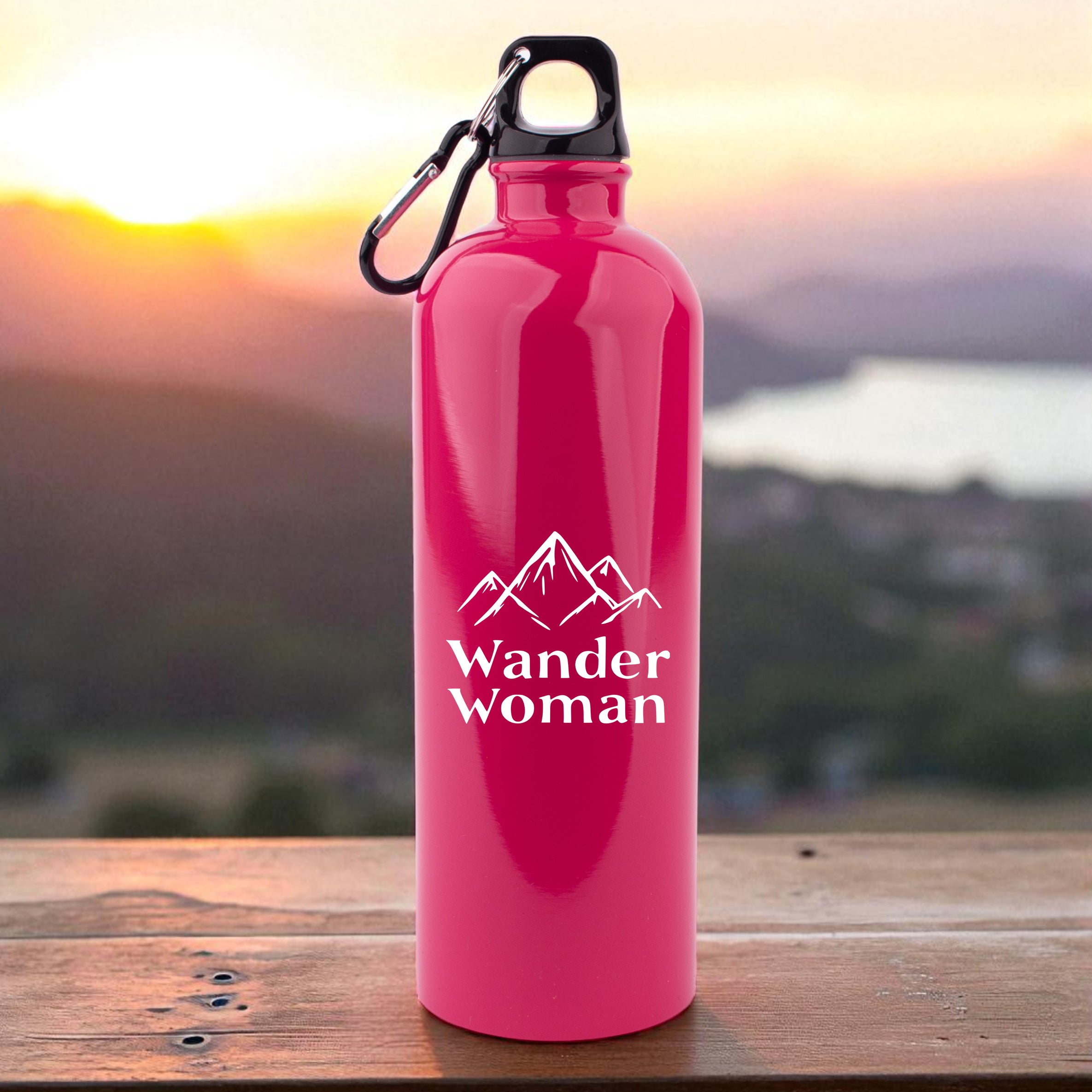 Edelstahl-Trinkflasche "Wander Woman"