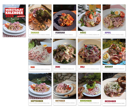 Der Wurstsalat - Kalender 2026 - meinherzschlag.de
