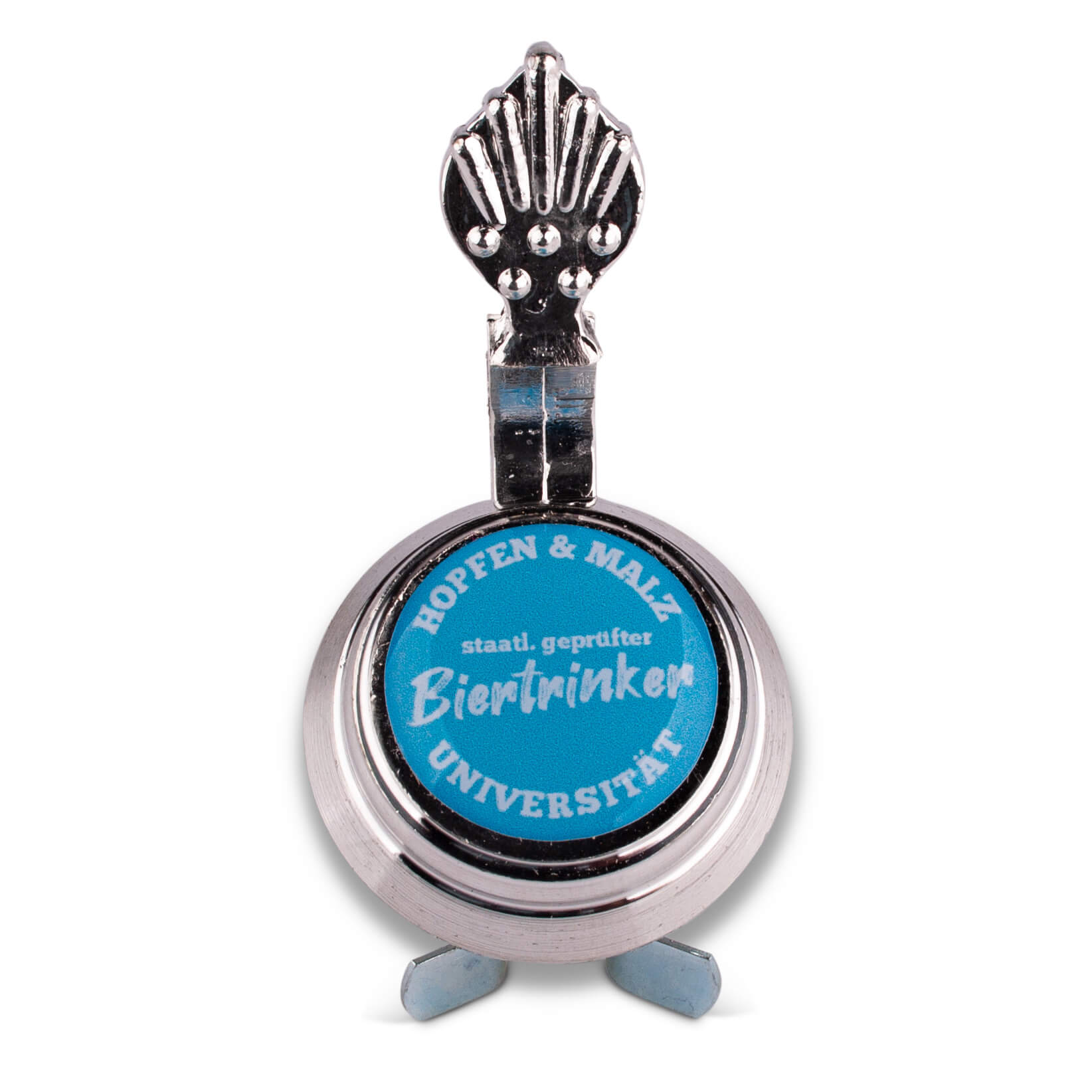 Bierflaschen Zinndeckel "Staatl. geprüfter Biertrinker"